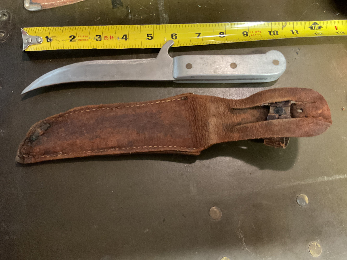 WWII Theatre Knife large silver handle