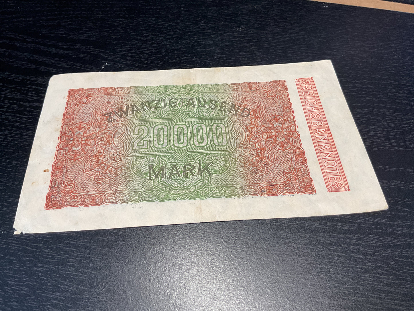 German 20,000 Mark Reichsbanknote