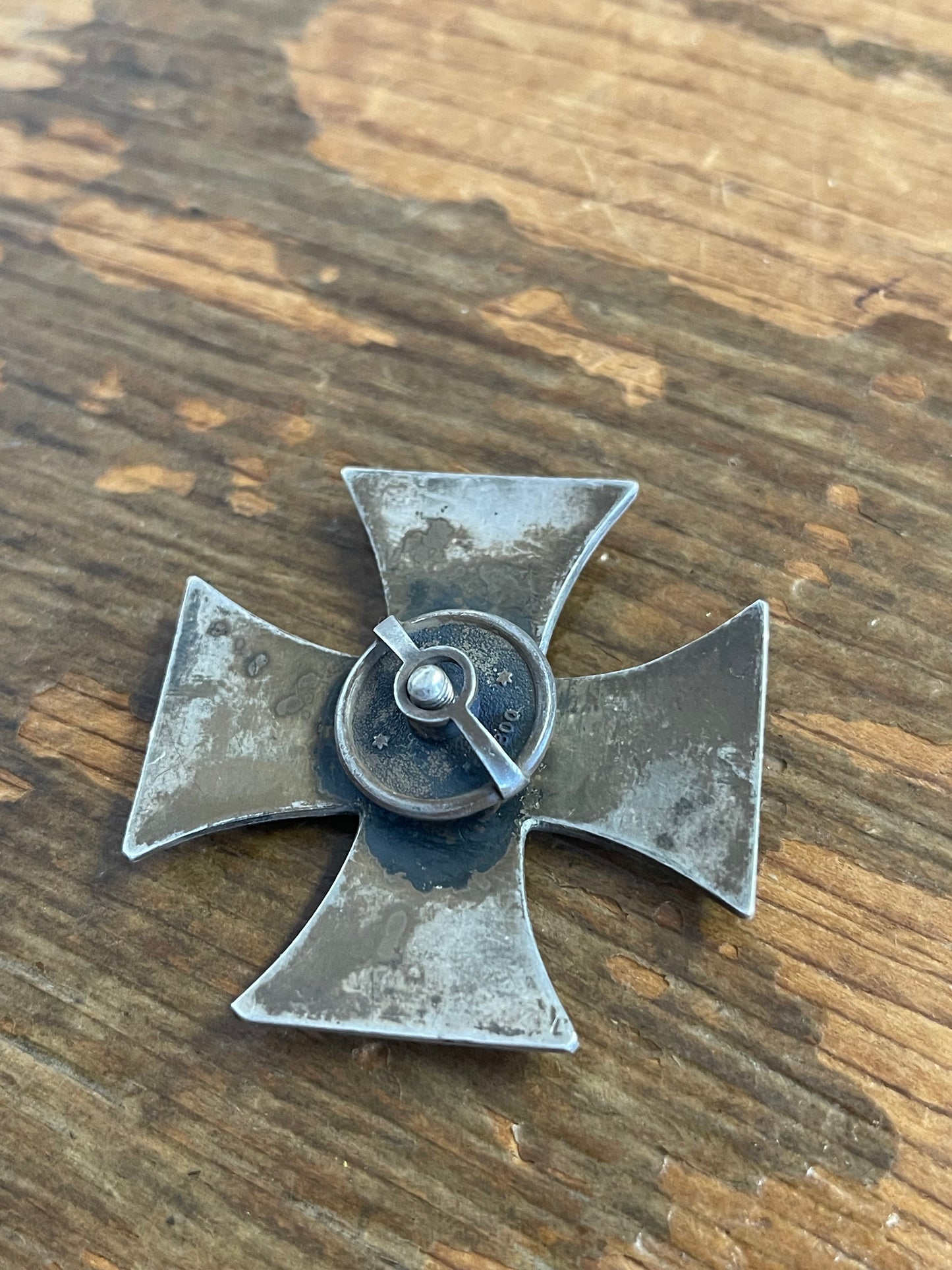 Original WWI Imperial German 1914 Iron Cross 1st Class – 800 Silver Screwback – Three-Piece Construction