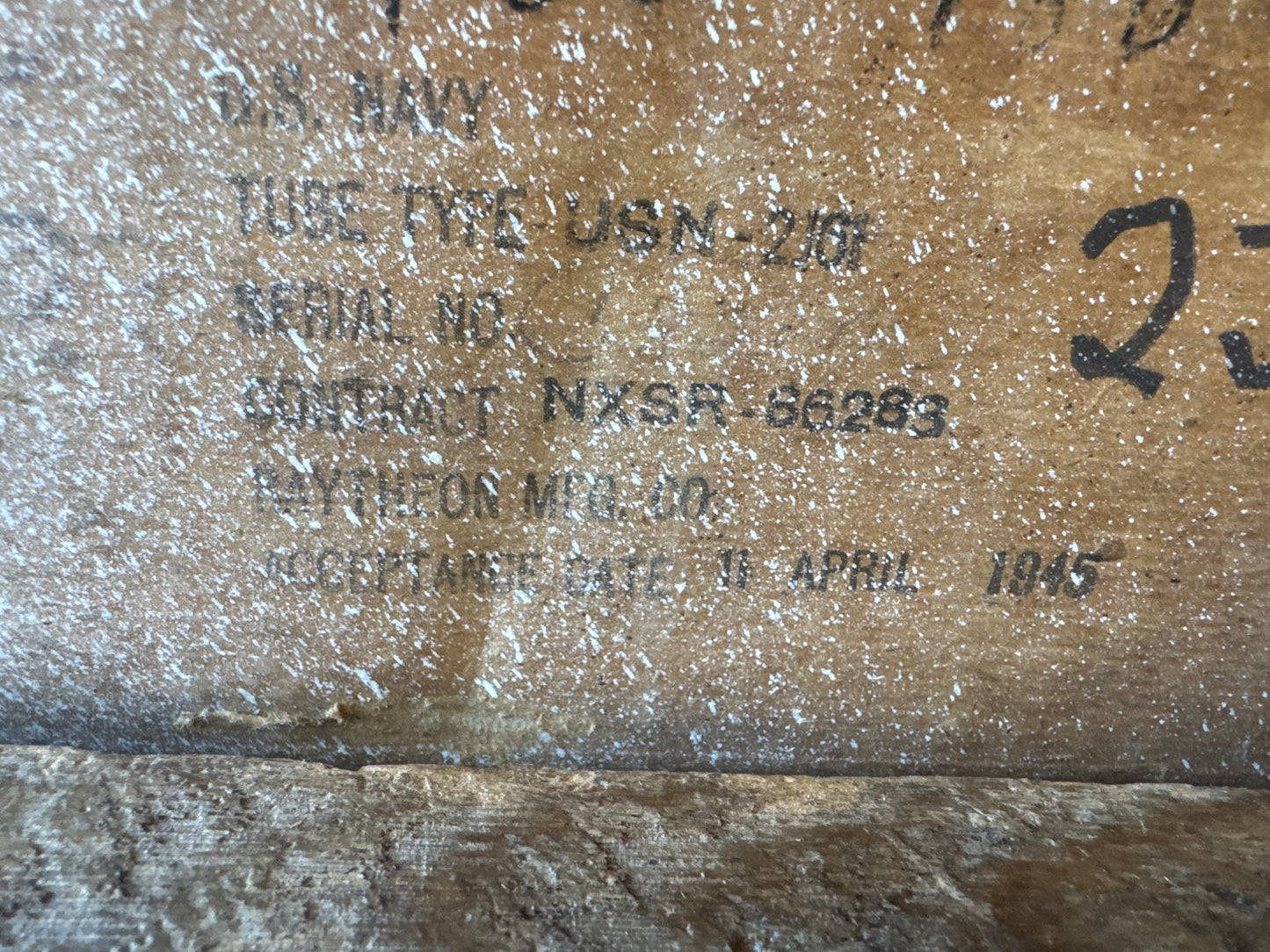 WWII U.S. Navy Radio Test Unit USN-210 – 1945 Dated – Original Box