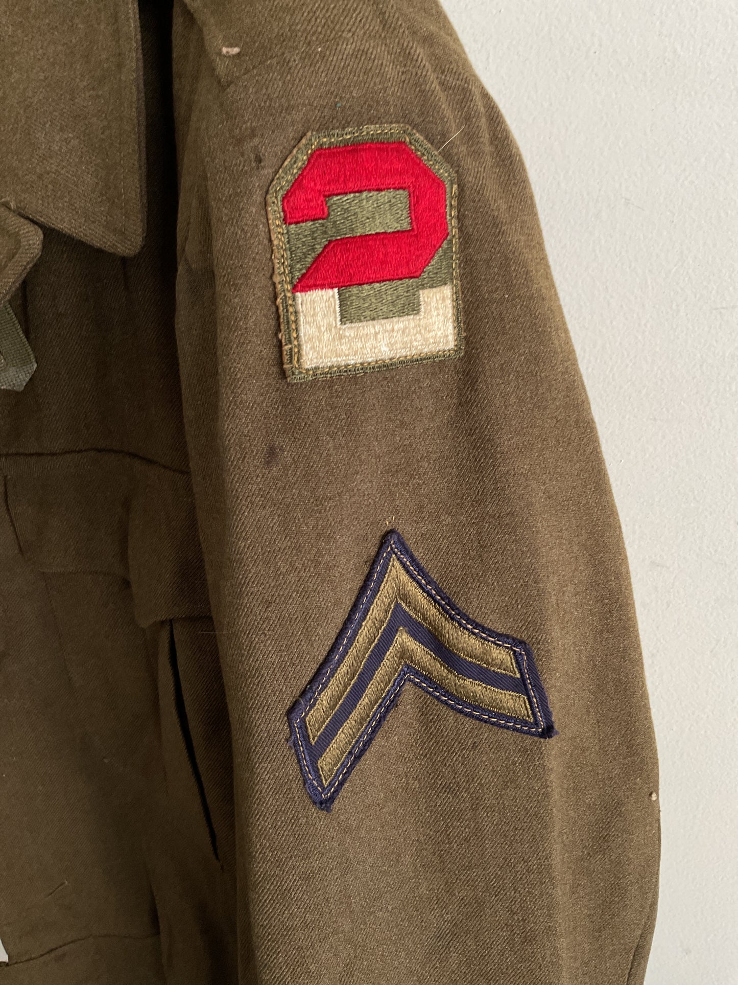 WWII U.S. Army 2nd Infantry Division Service Dress Jacket – Corporal