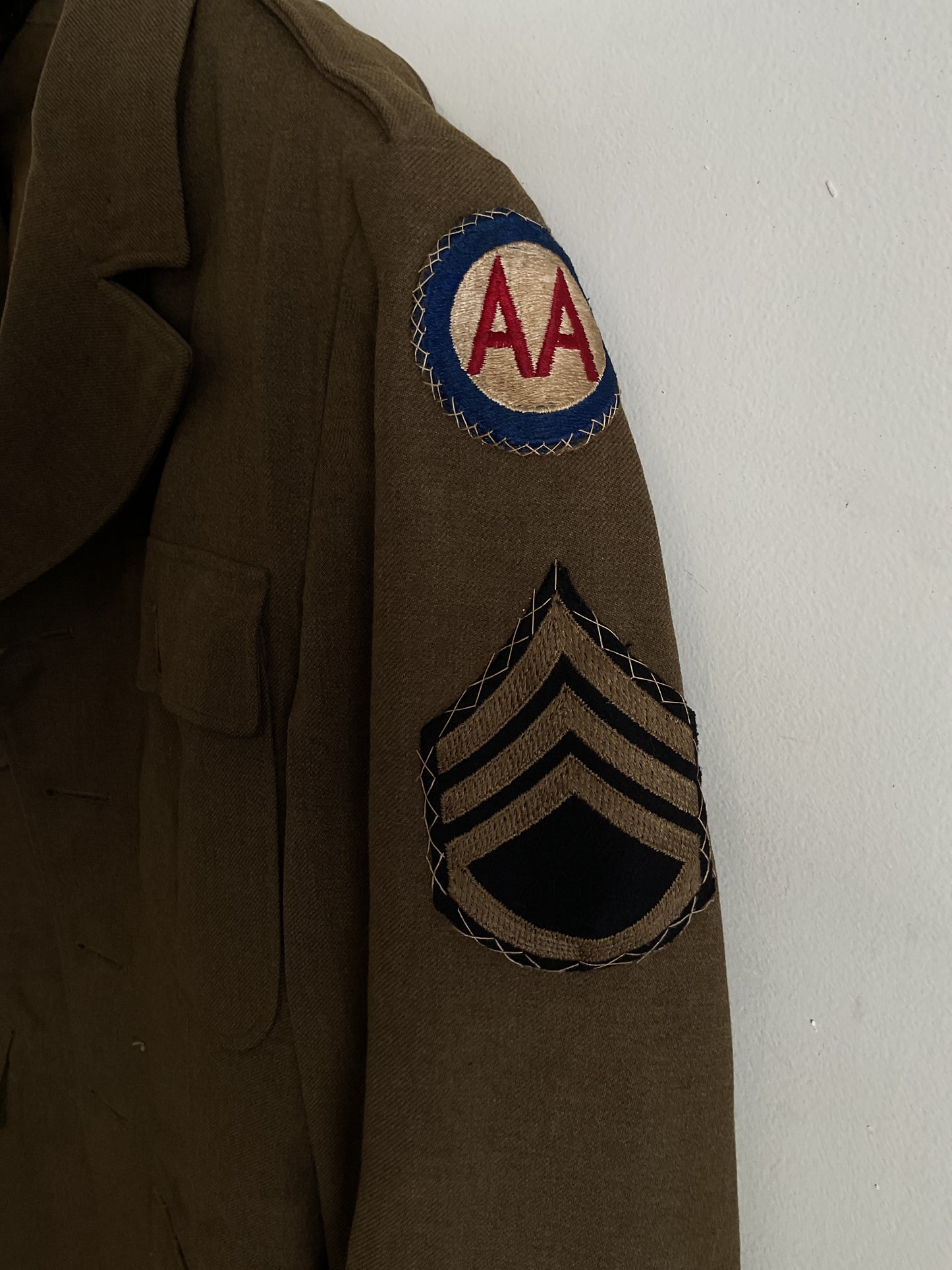 WWII AntiAircraft Command Jacket-Decretive Stitching