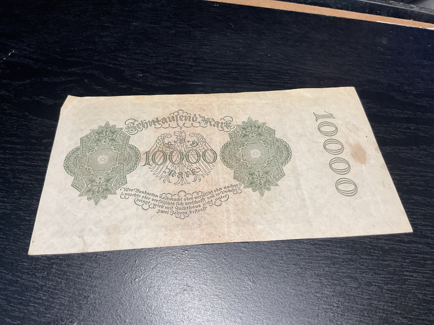 German 10,000 Mark Banknote 1922