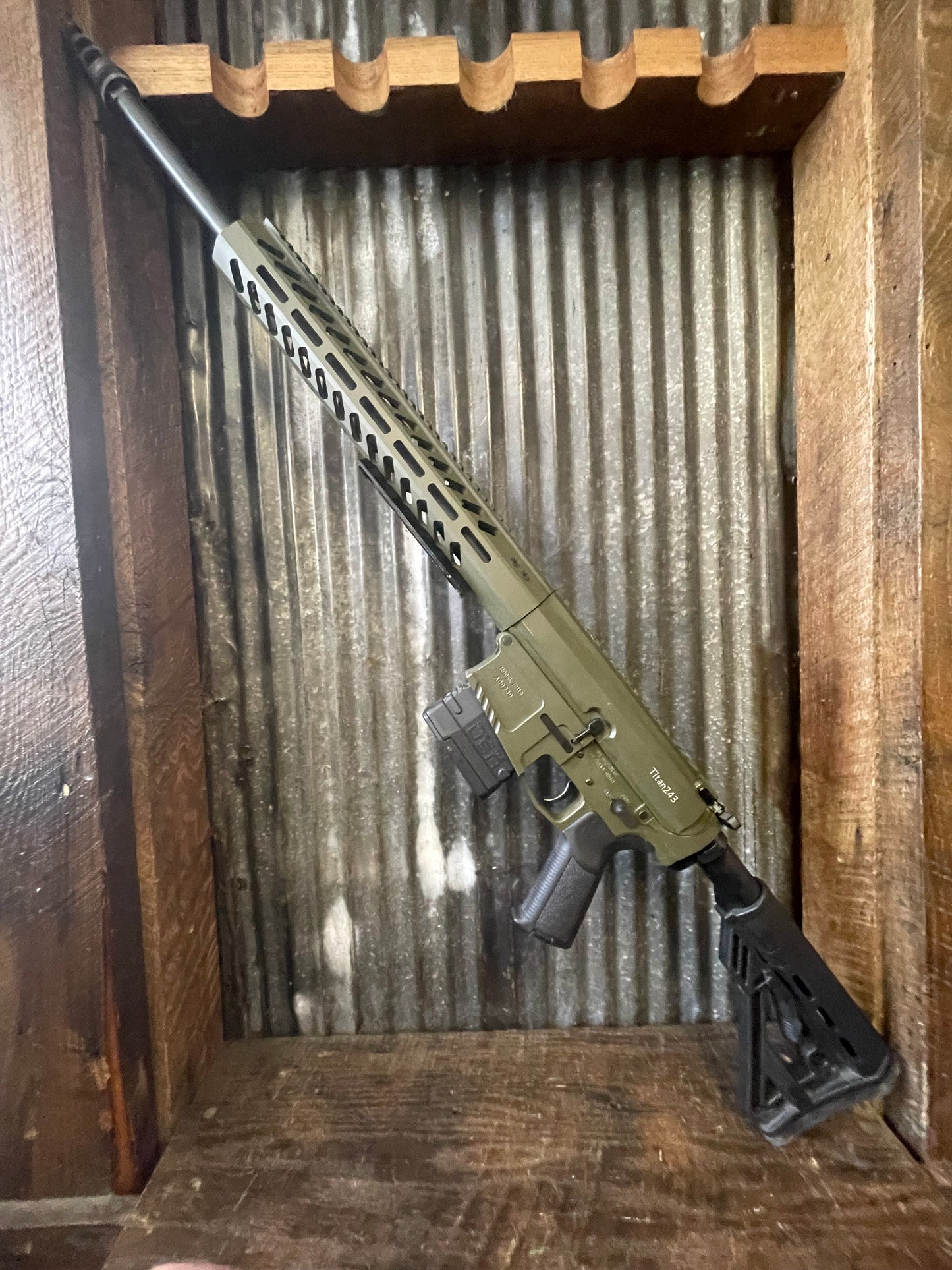 HM Defense HM10 Titan Semi-Automatic Rifle – .243 Winchester – OD Green