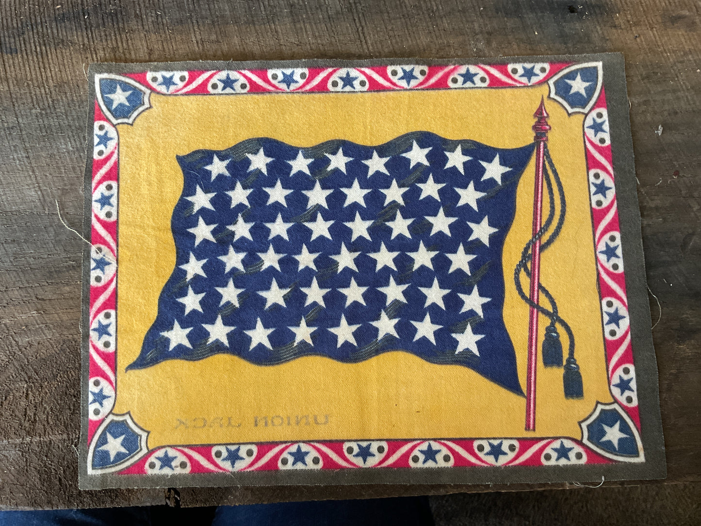 WWI Tobacco Felt Flag (approx 11x8)