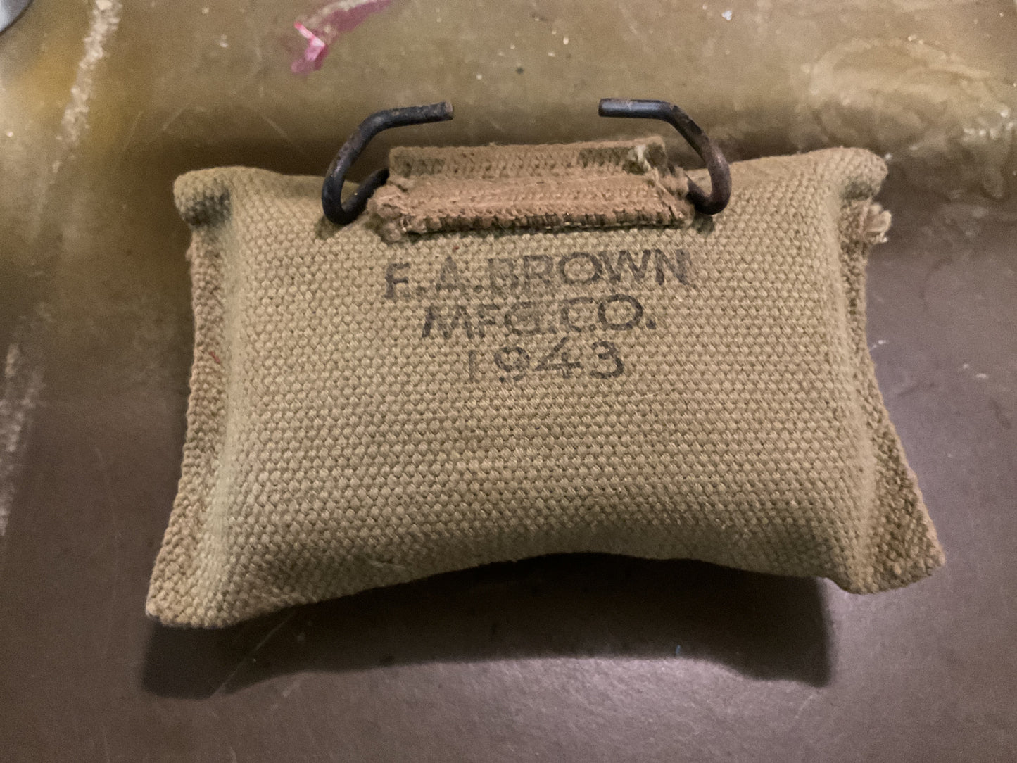 WWII First Aid Pack F.A. Brown Mfg. Co.