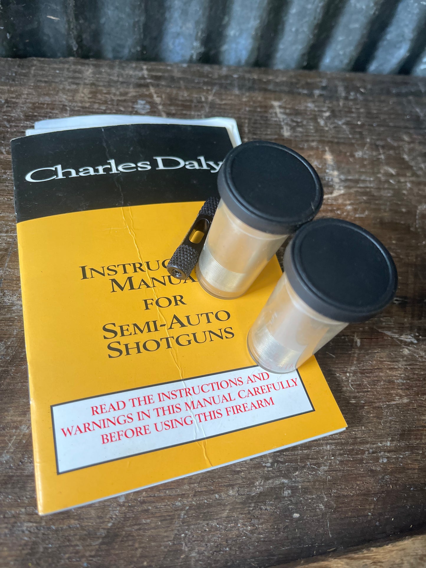 Charles Daly KB1 Semi-Automatic 12 Gauge Shotgun — Choke Tubes & Manual