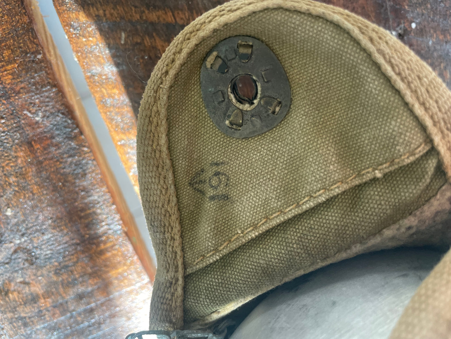 WWII British Canteen Cover with Swanson Canteen and EACO cup