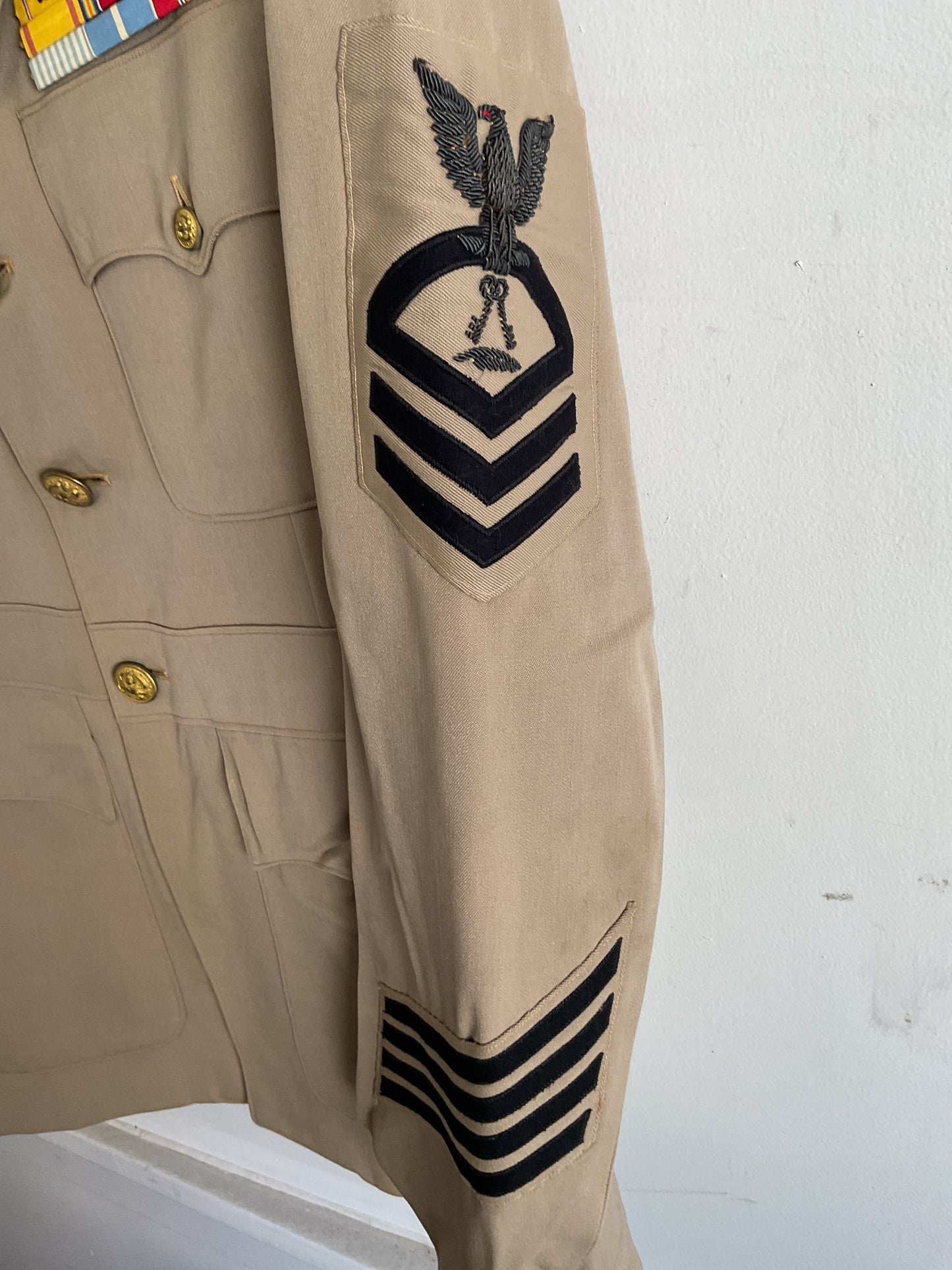 Korean War Era U.S. Army Quartermaster Corps Service Dress Jacket – Sergeant First Class