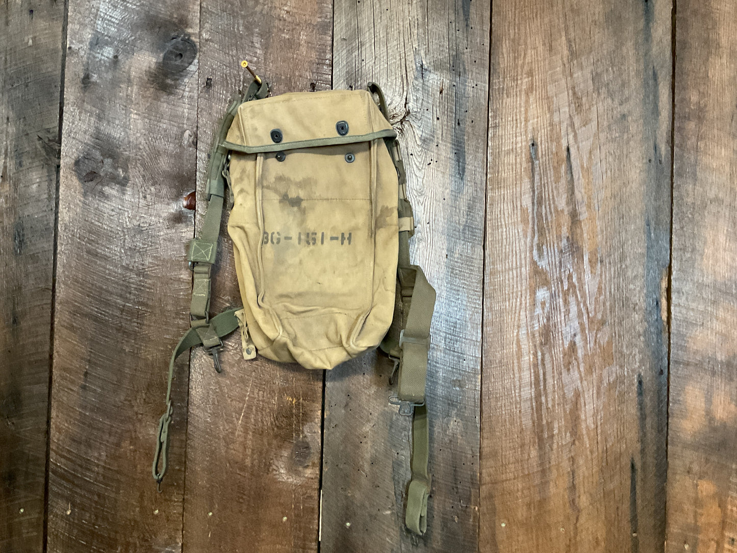 WWII US Army Mine Detector Padded Canvas Bag with Straps