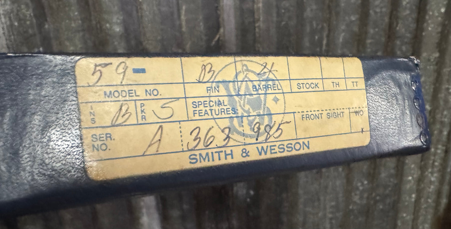 Smith & Wesson 59-Excellent in Original Box