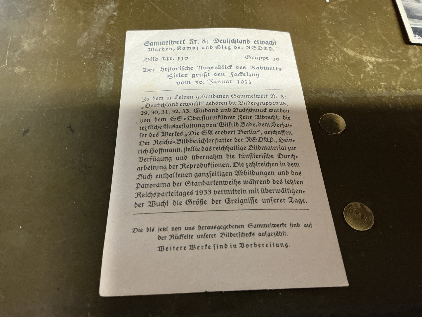 Third Reich Propaganda Cards