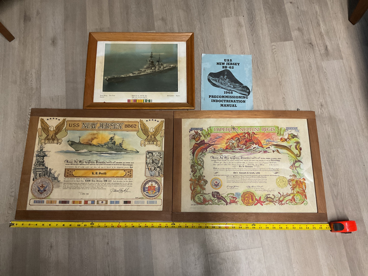 U.S. Navy USS New Jersey (BB-62) Sailor Grouping-Vietnam Era