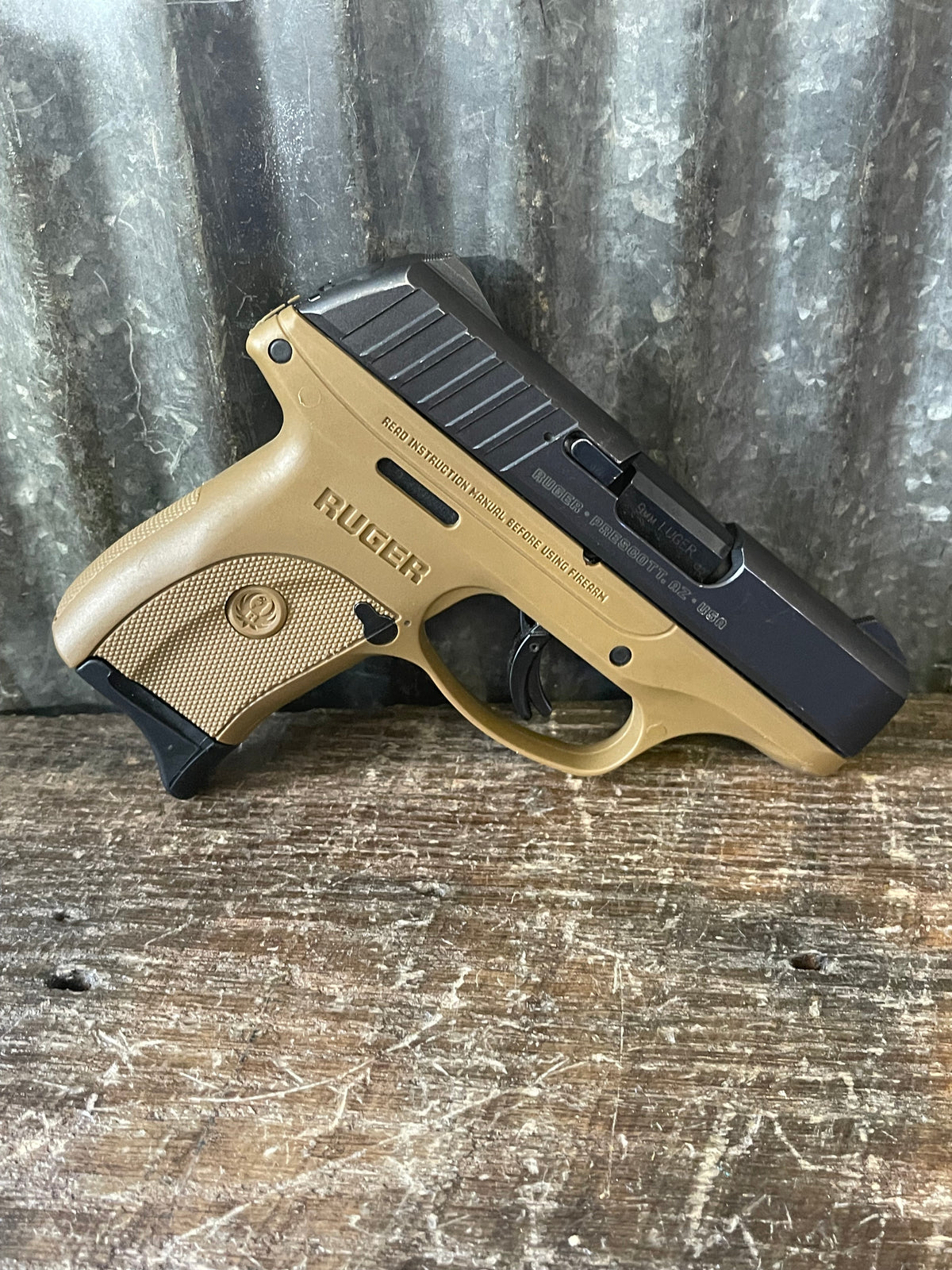 Ruger EC9s 9mm – FDE/Tan Frame – Extended Magazine – Good Used Condition