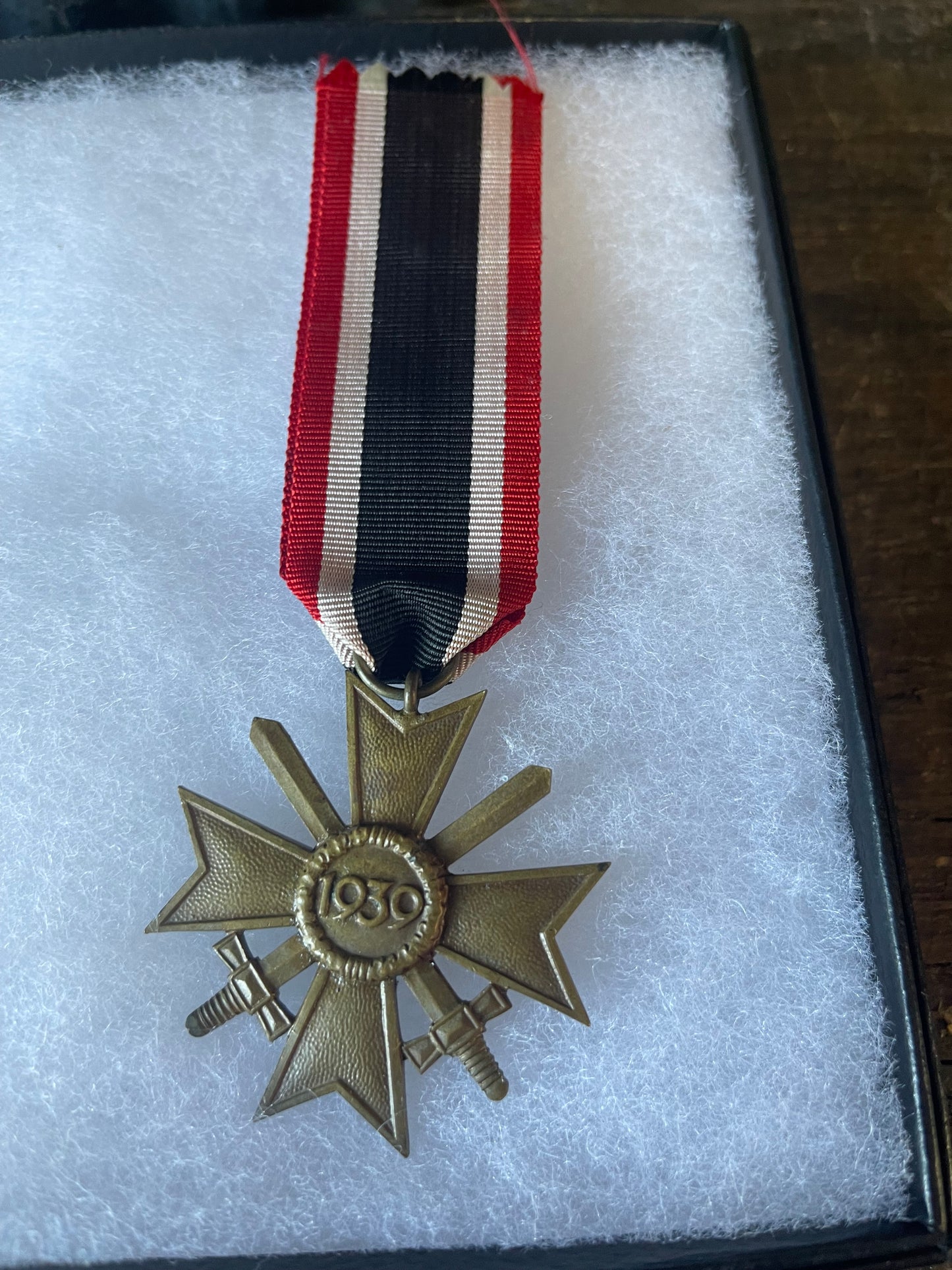 WWII German War Merit Cross 2nd Class with Swords Medal – Original Ribbon