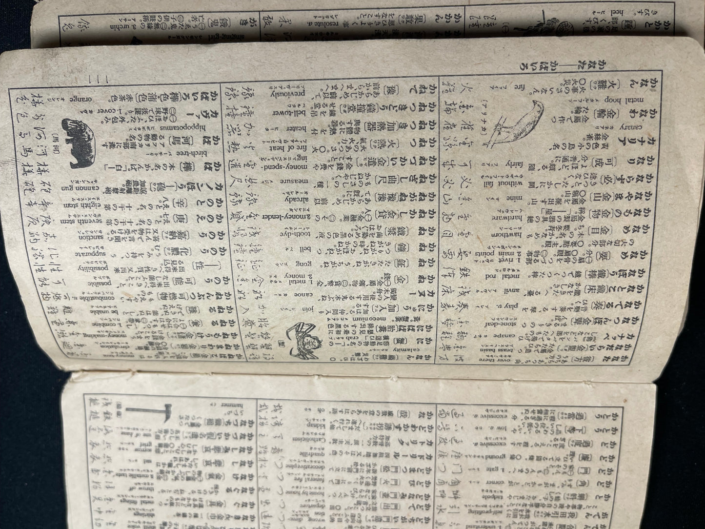 Rare Meiji/Taisho-Era Japanese-English-Chinese Travel Phrasebook with Tokyo Maps (c. 1890s–1920s)