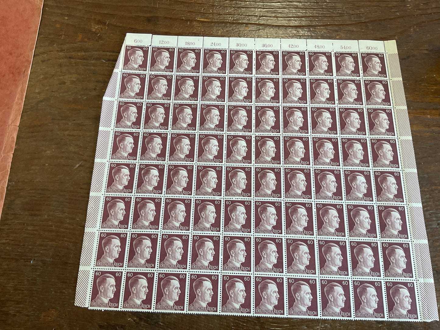 German Postage Stamps “burgandy 60”