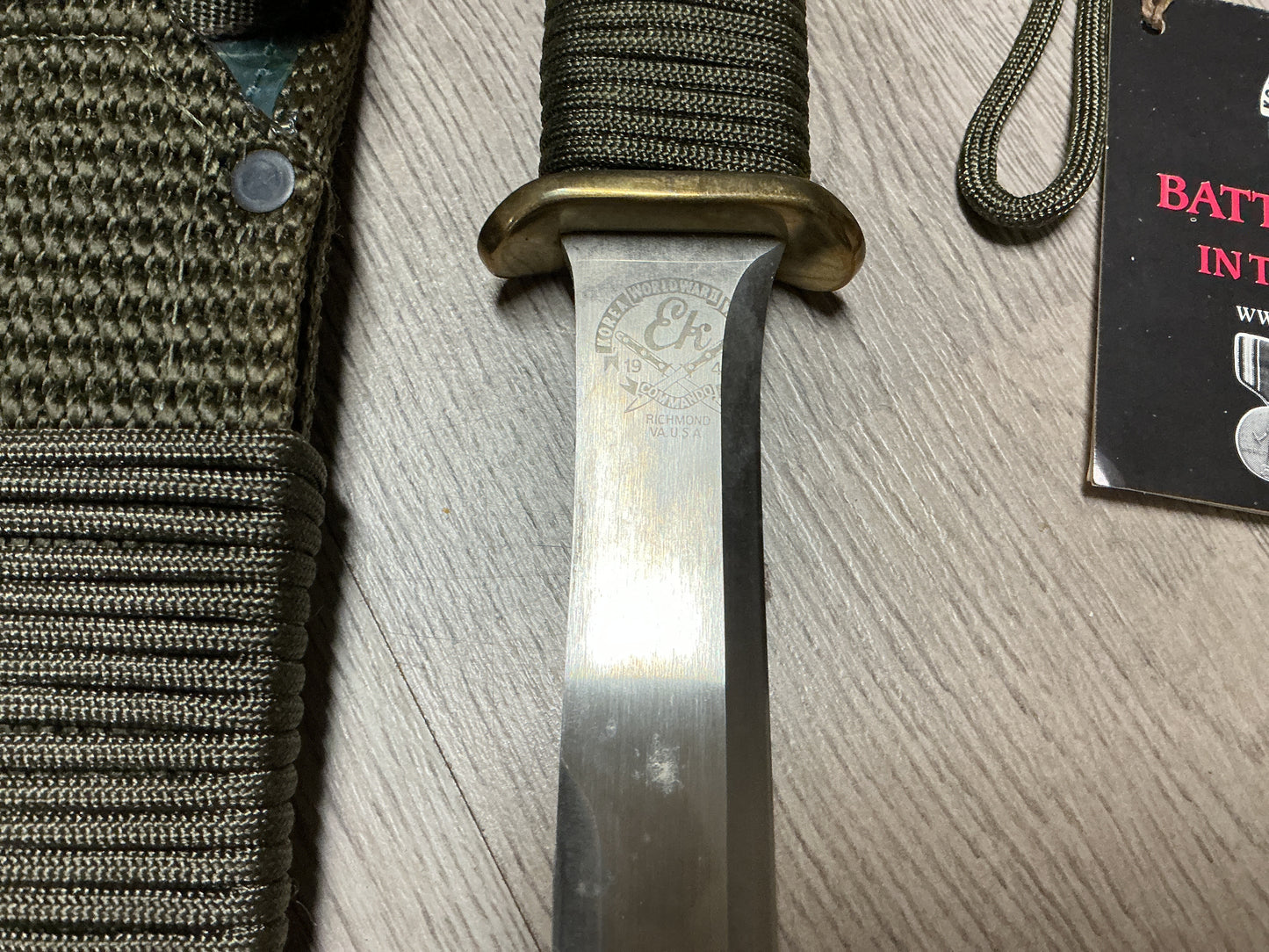 EK Commando Knife Co. Model SF Fighting Knife-Richmond, Va-with Box, & Sheath