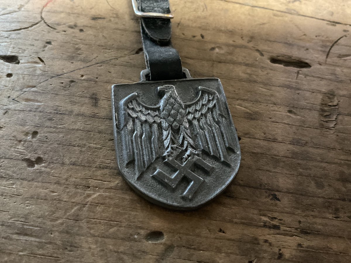 Original WWII German Third Reich Marching Drum Hanger -Leather Strap