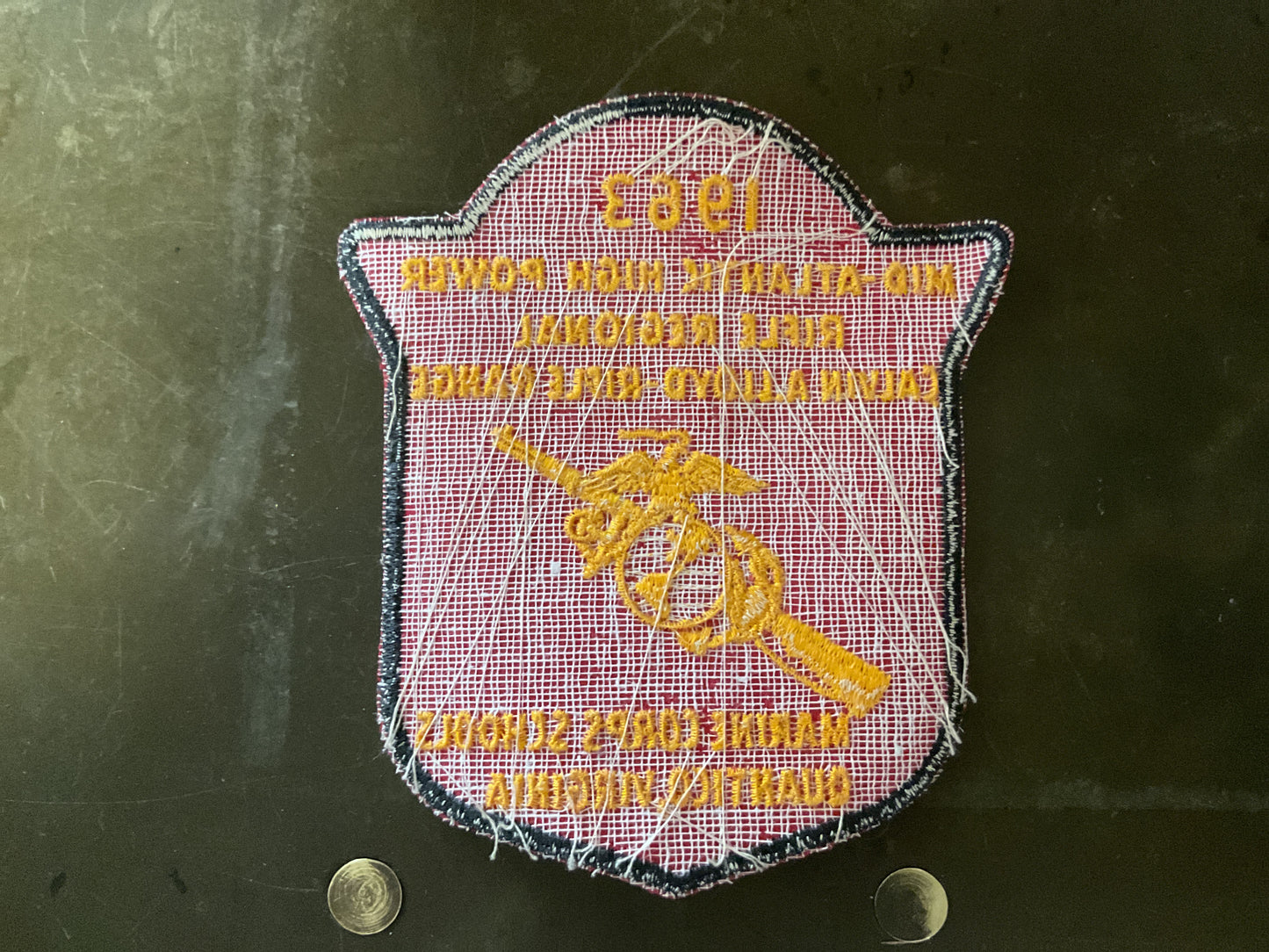 1963 Mid-Atlantic High Power Rifle Regional Patch-Quantico Marine Corps