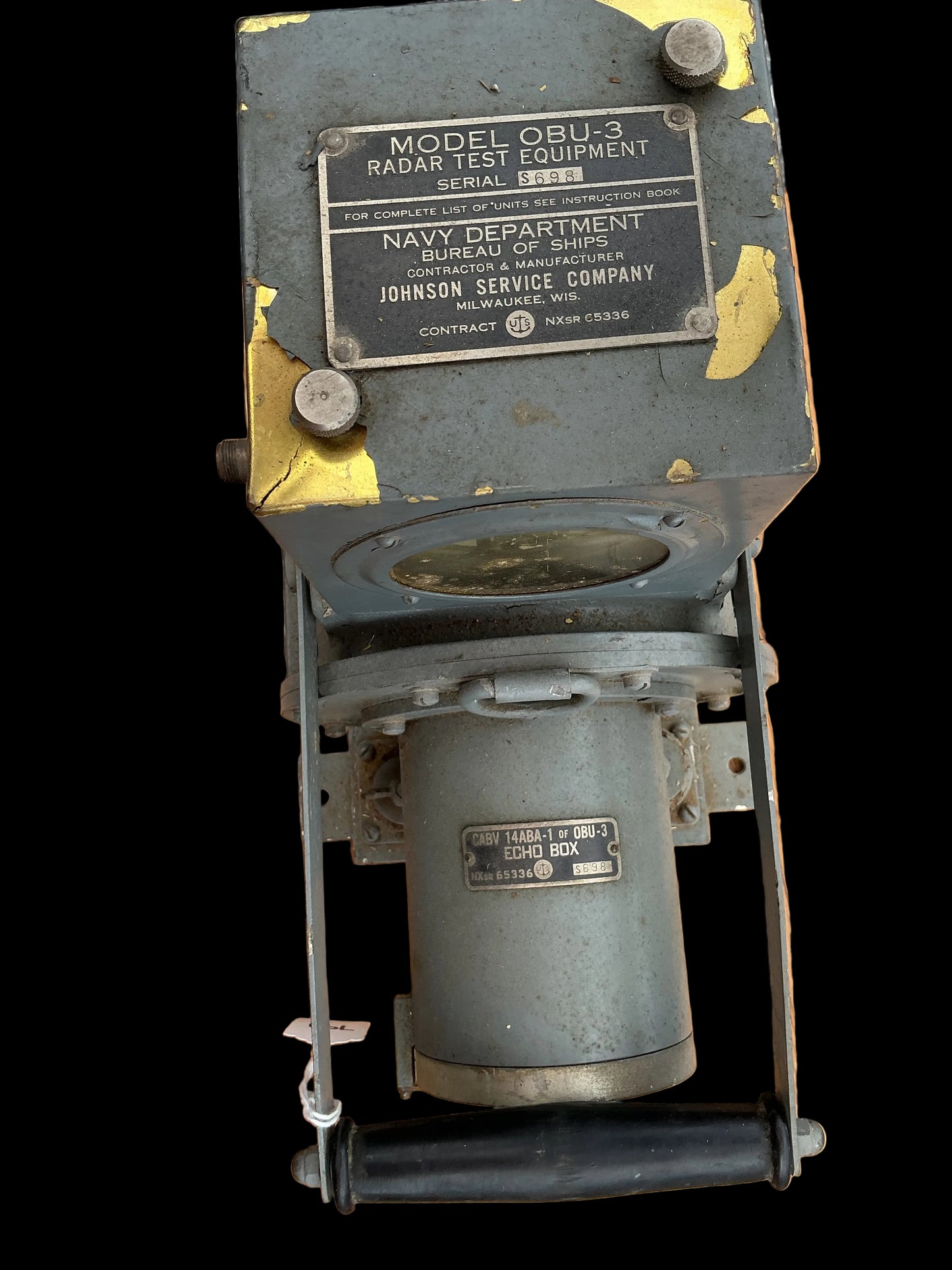 WWII U.S. Navy Radar Test Equipment OBU-3 – Echo Box Assembly – Bureau of Ships