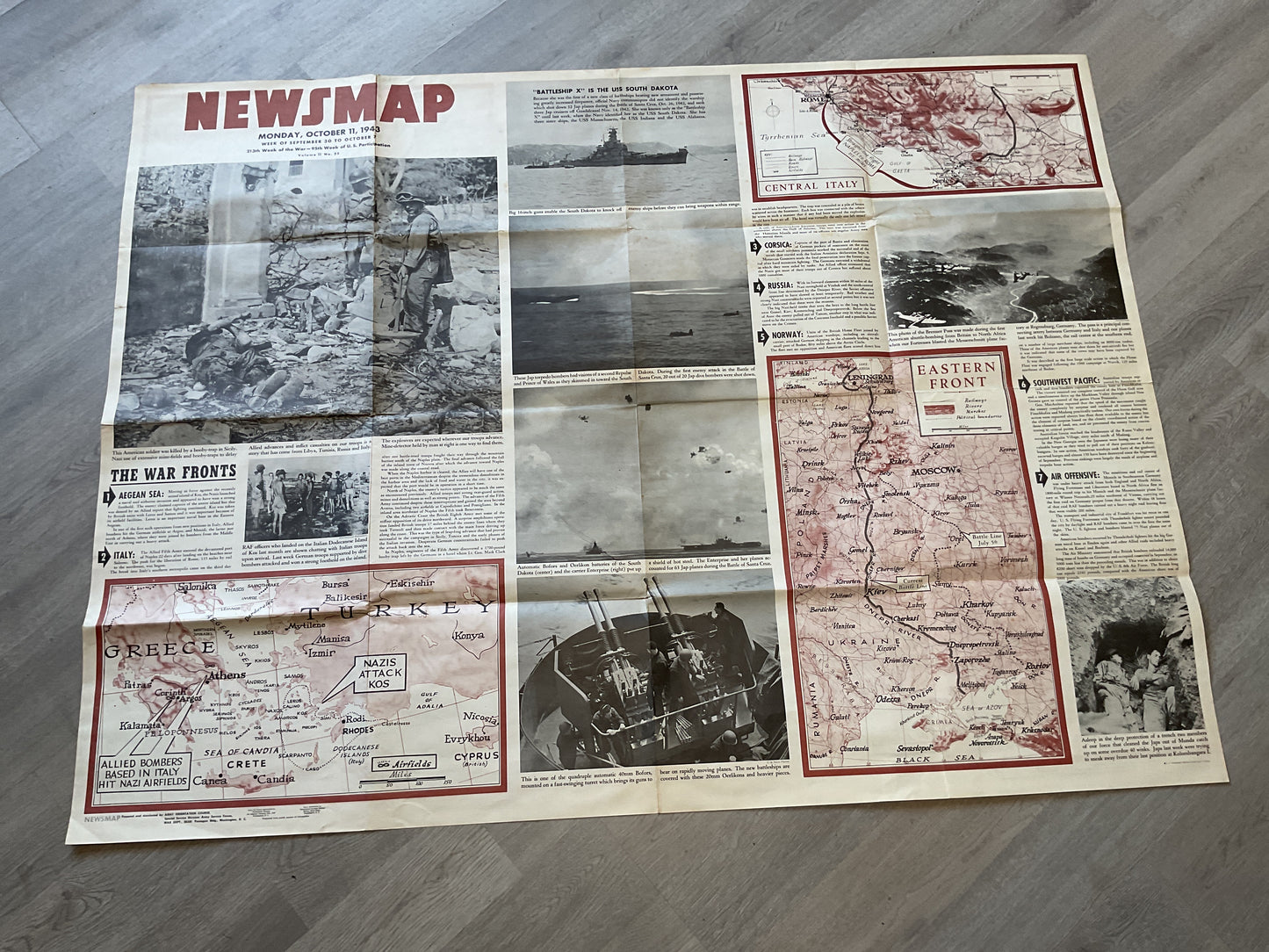 WWII Large Newsmap