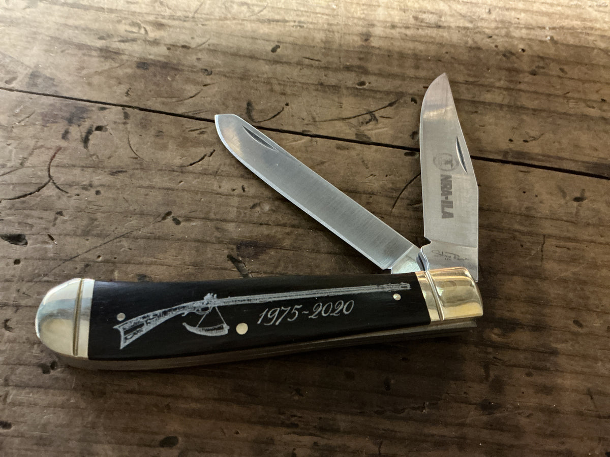 NRA-ILA 45th Anniversary Folding Pocket Knife 1975-2020 w/ Original Box and Pouch