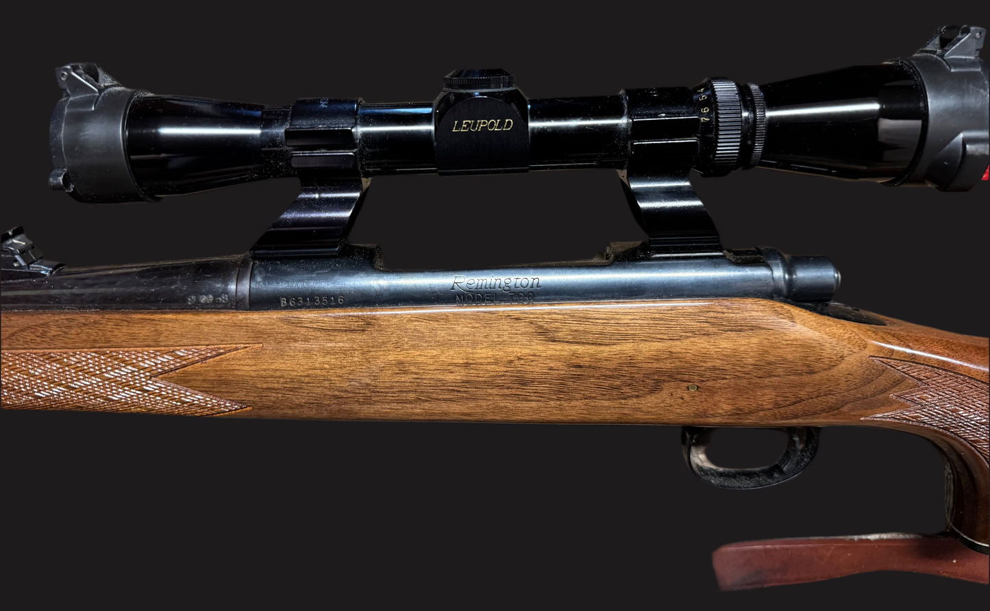 Remington 700 BDL 25-06 Enhanced Checkered Hi-Gloss Stock w Leupold