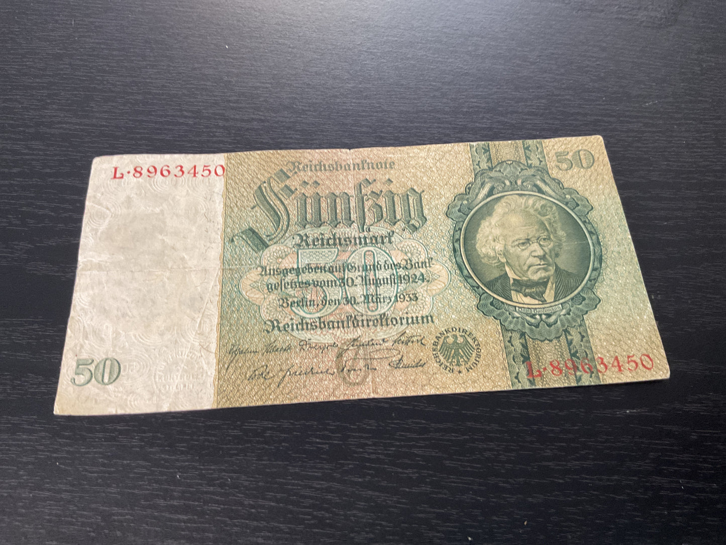 German 50 Marks Reichsbanknote 1933