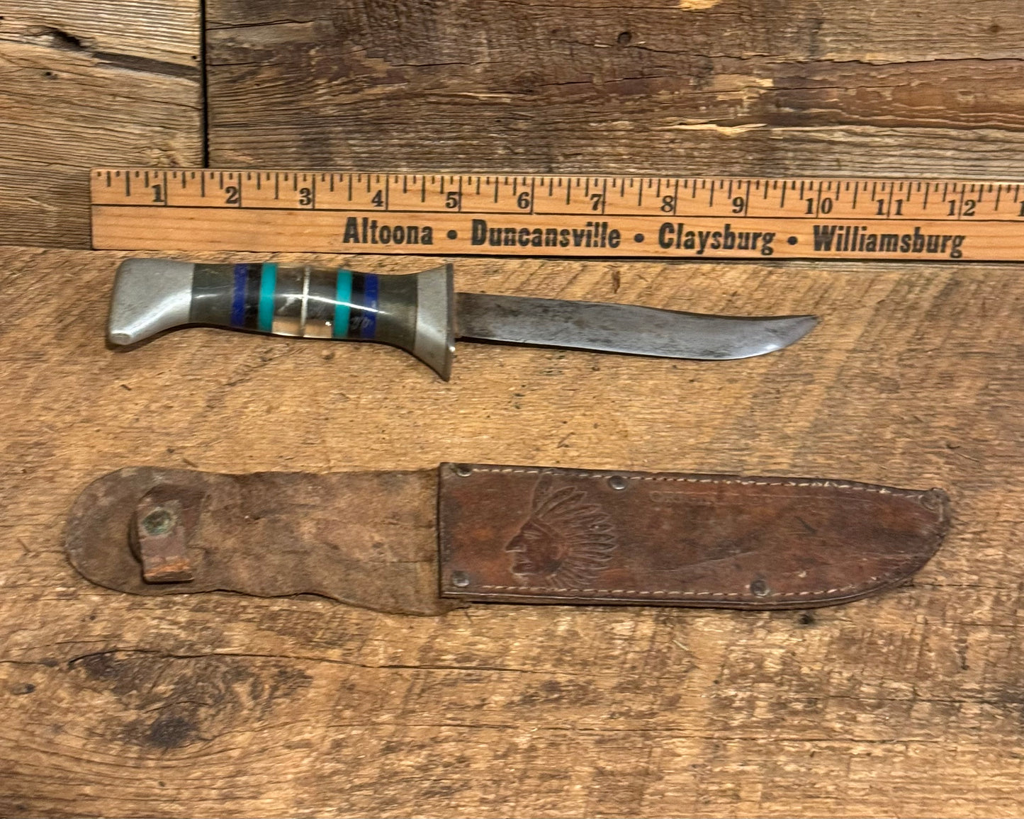 WWII Theatre Knife-Clear & Blue