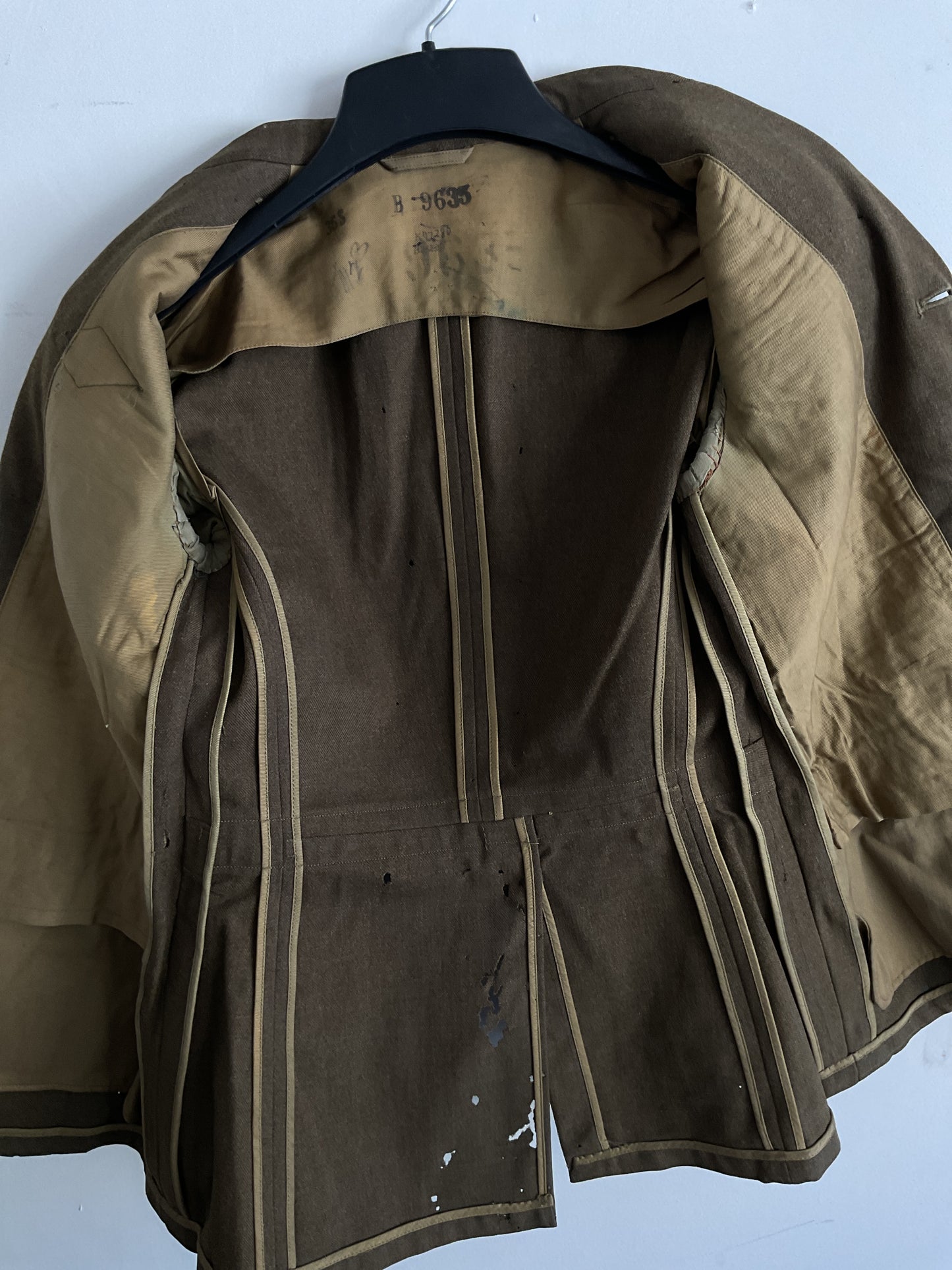 WWII U.S. Army China-Burma-India Theater Service Dress Jacket - Sergeant Rank with Ruptured Duck Patch - Size 35S