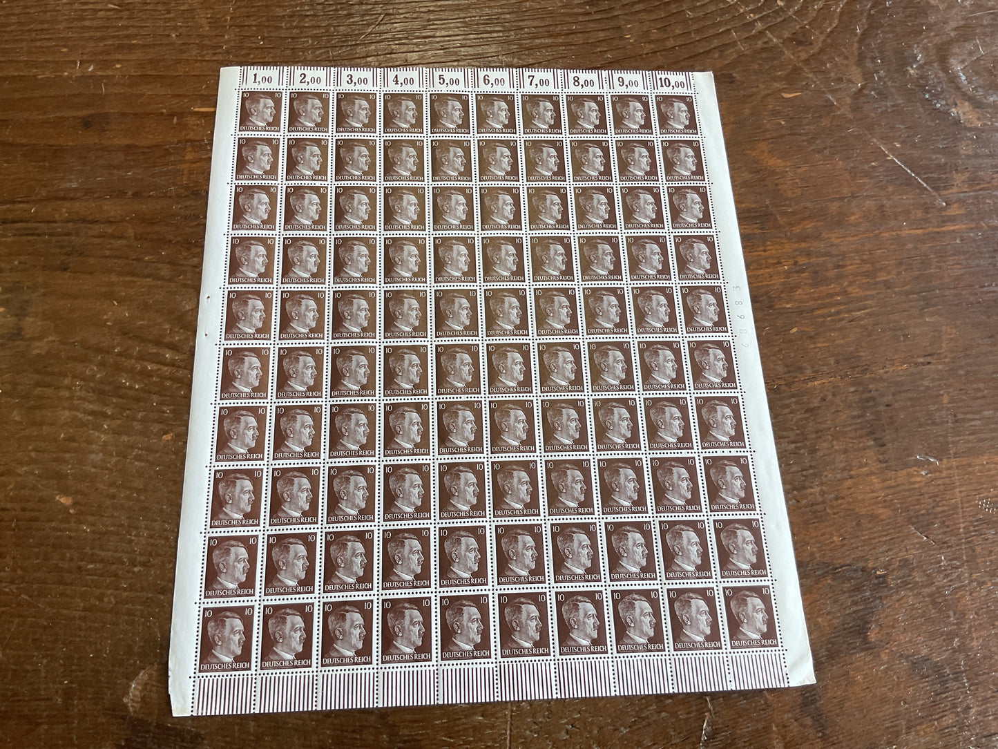 German Postage Stamps “brown 10”