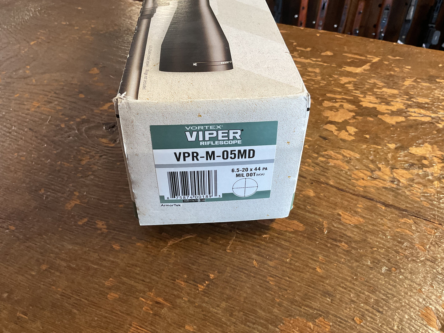 Vortex Viper 6.5–20x44 Riflescope – VPR-M-05MD – Mil-Dot – Like New in Box