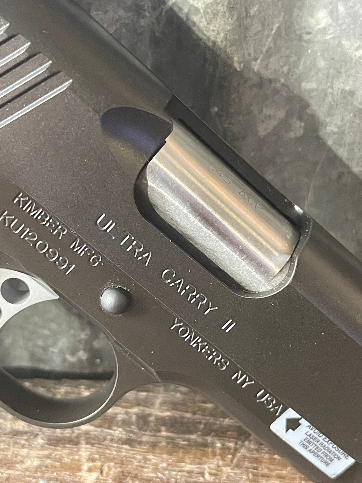 Kimber Ultra Carry II .45 ACP – Kimber Laser Grips – 2 Magazines – Original Box & Paperwork – Like New