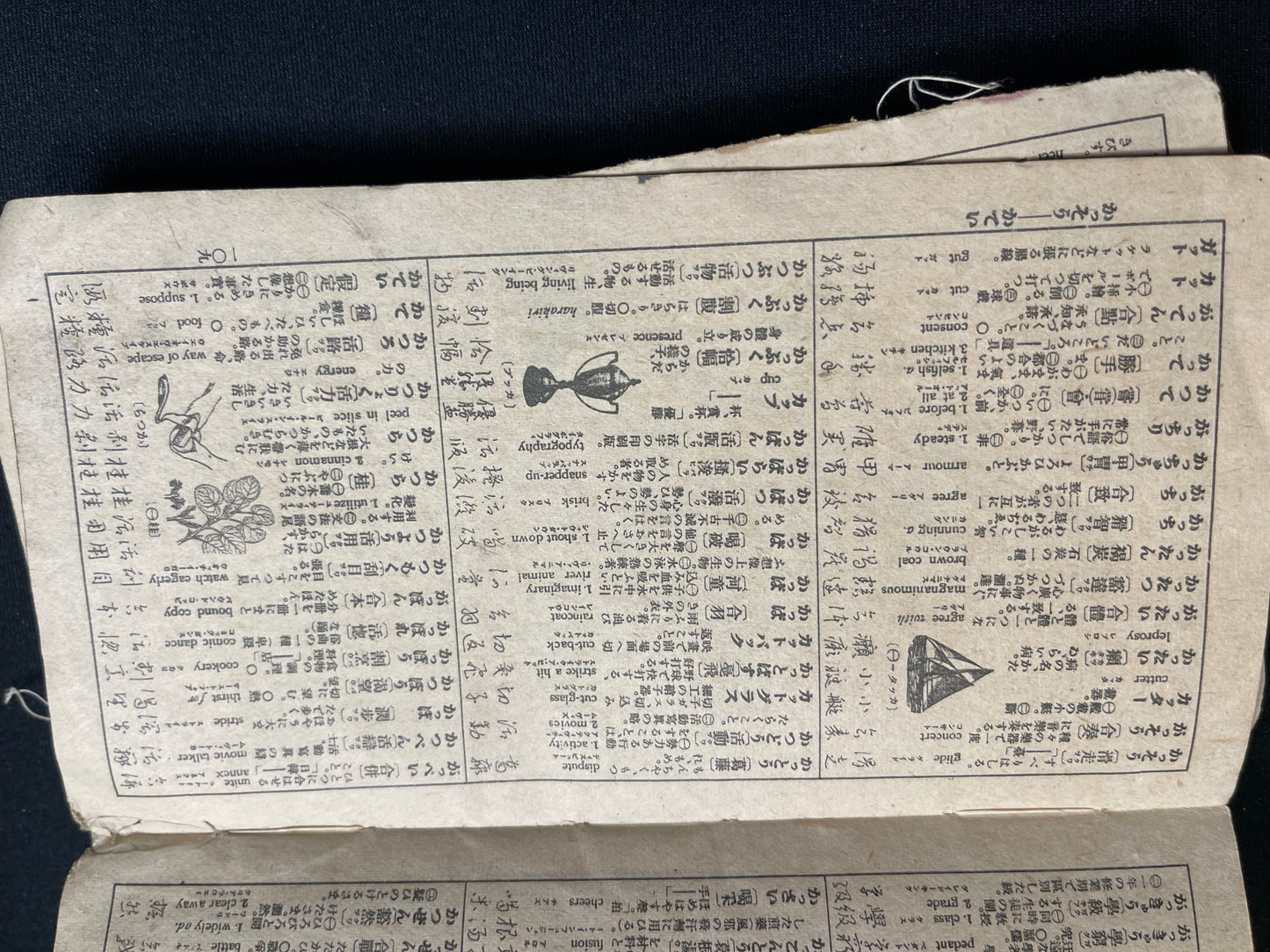 Rare Meiji/Taisho-Era Japanese-English-Chinese Travel Phrasebook with Tokyo Maps (c. 1890s–1920s)