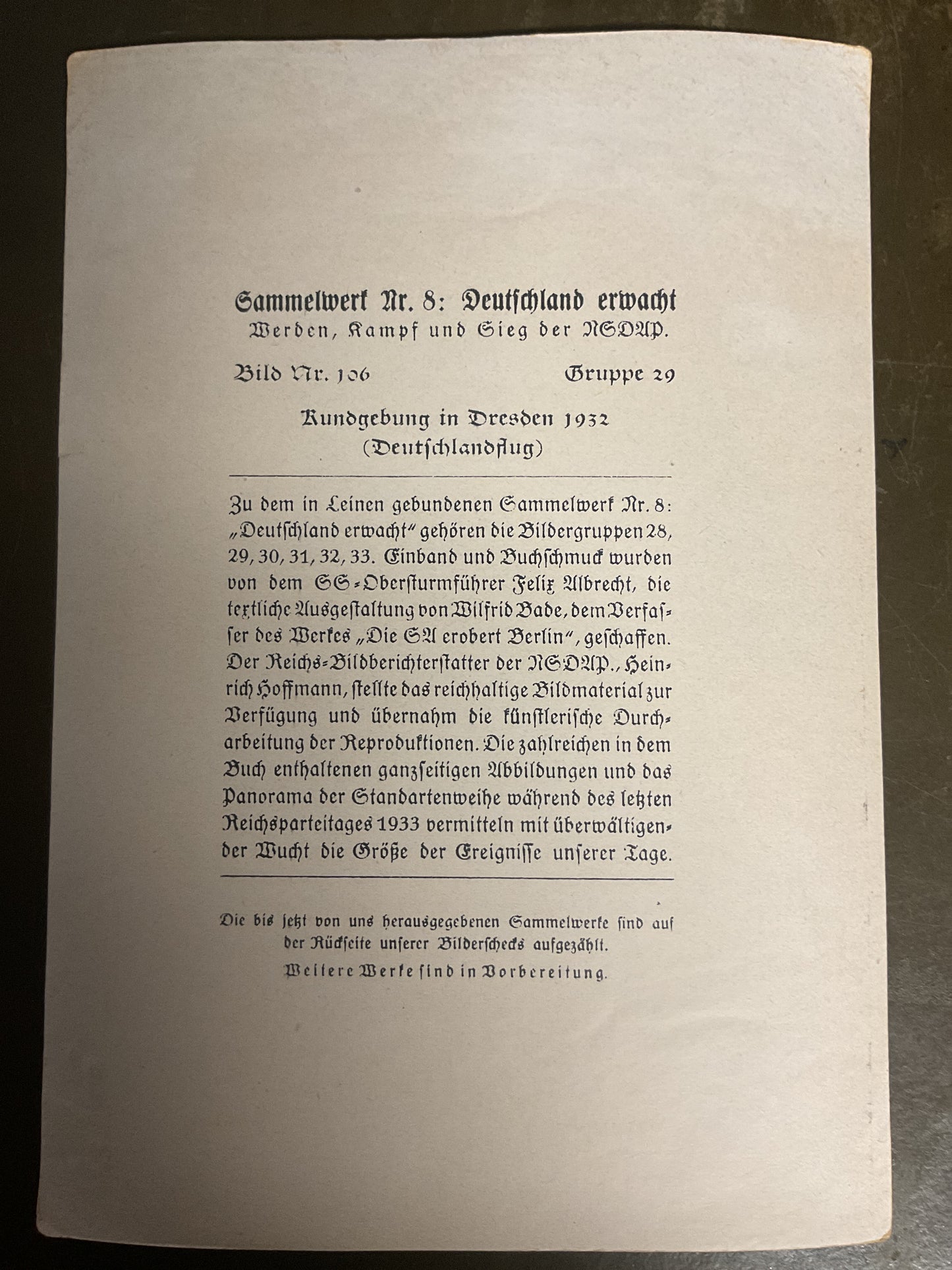 Original German Third Reich Propaganda Photo