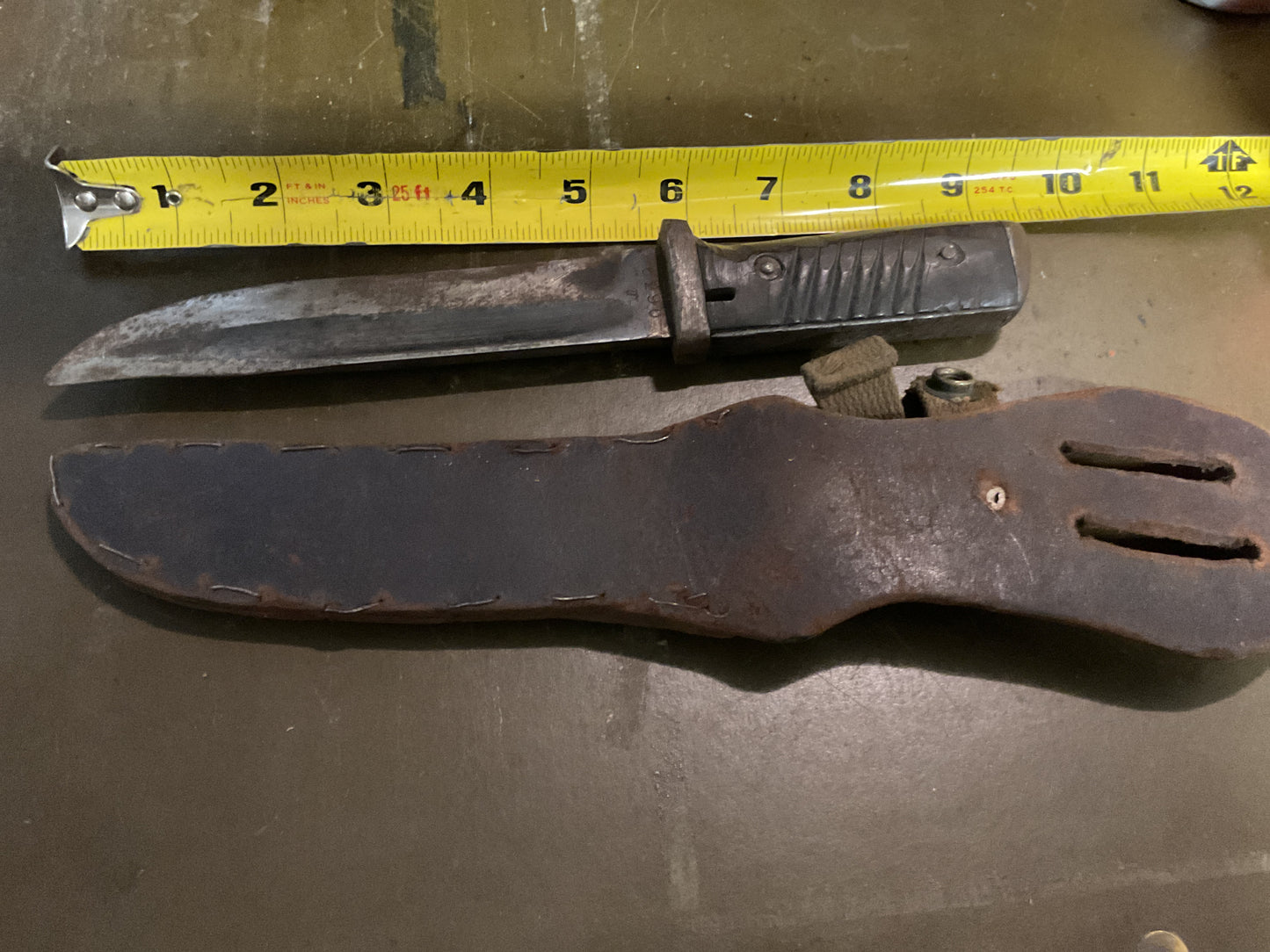 WWII Theatre Knife Small Black Handle