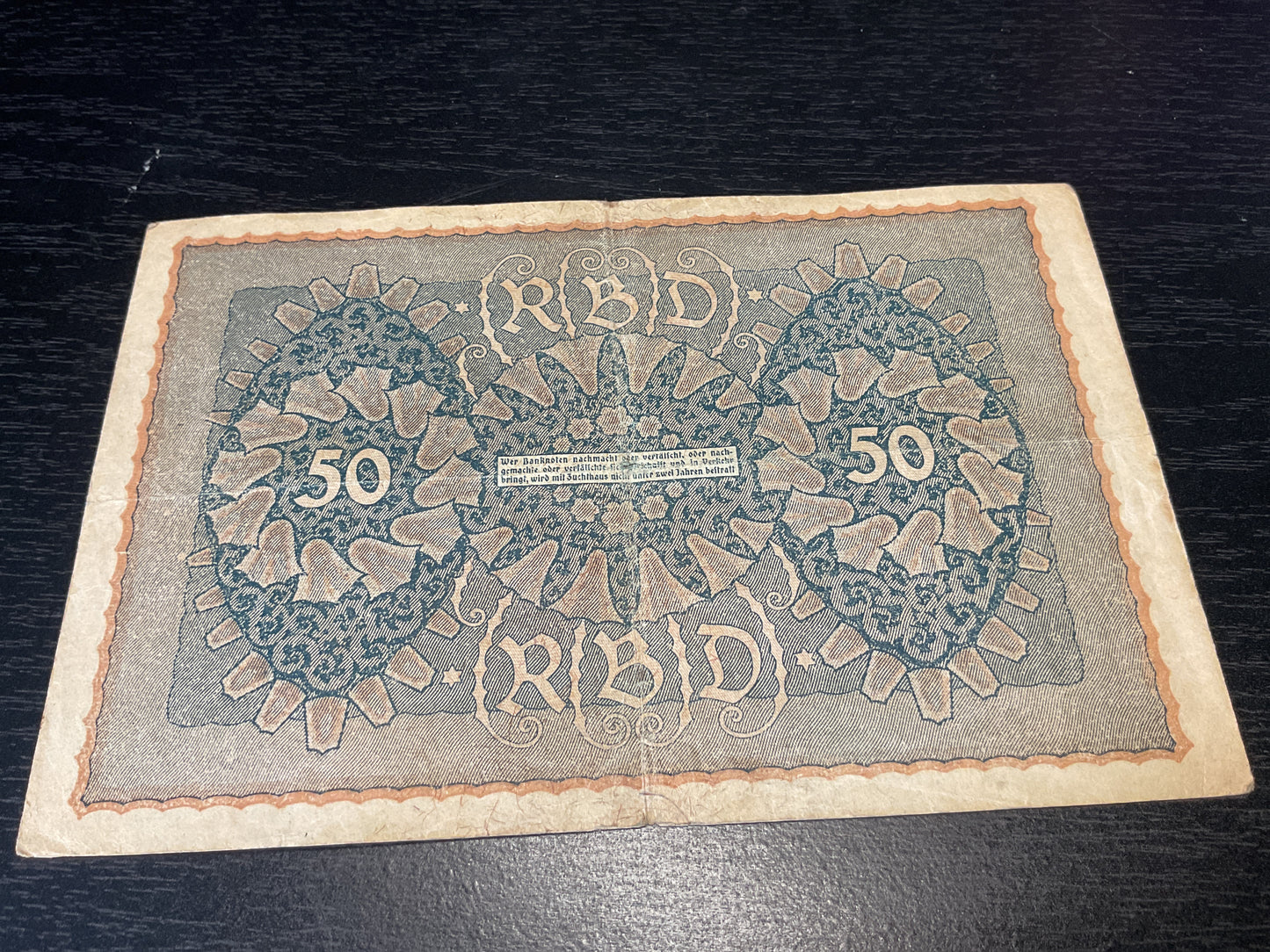 German 50 Mark Banknote 1919
