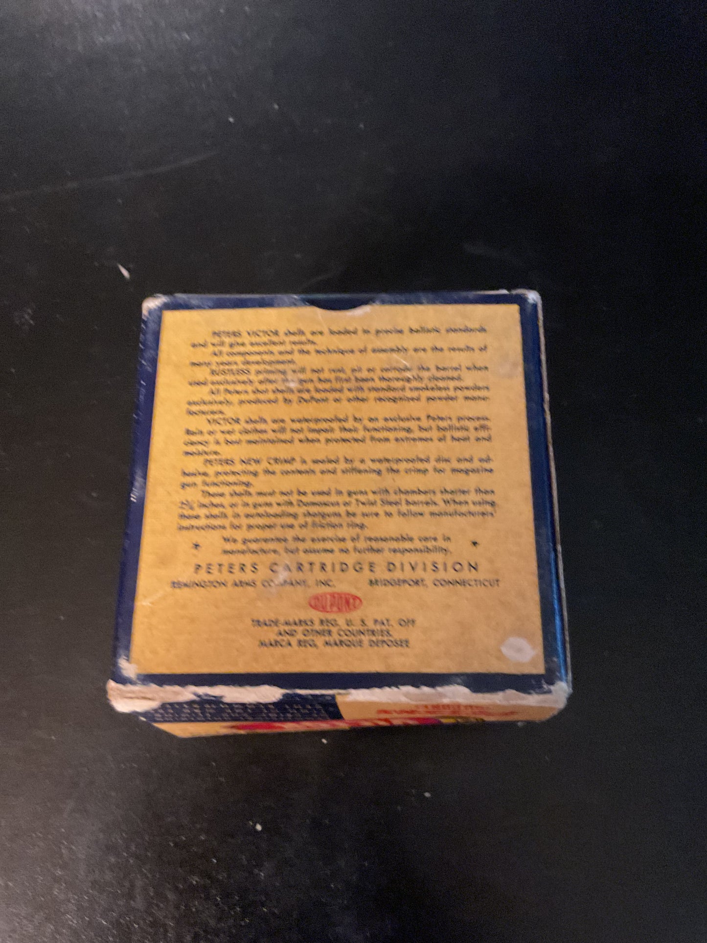Vintage Peters Victor 16 Gauge Field Loads — Box with 23 Shells