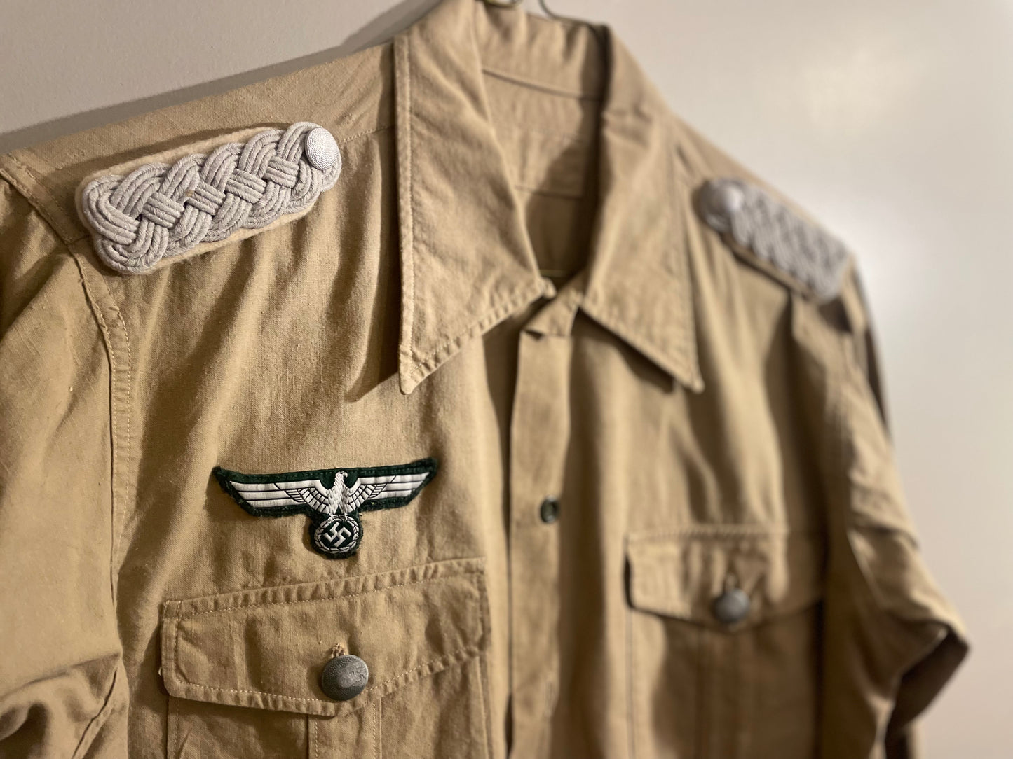 Repro WWII German Tropical Officer’s Service Shirt