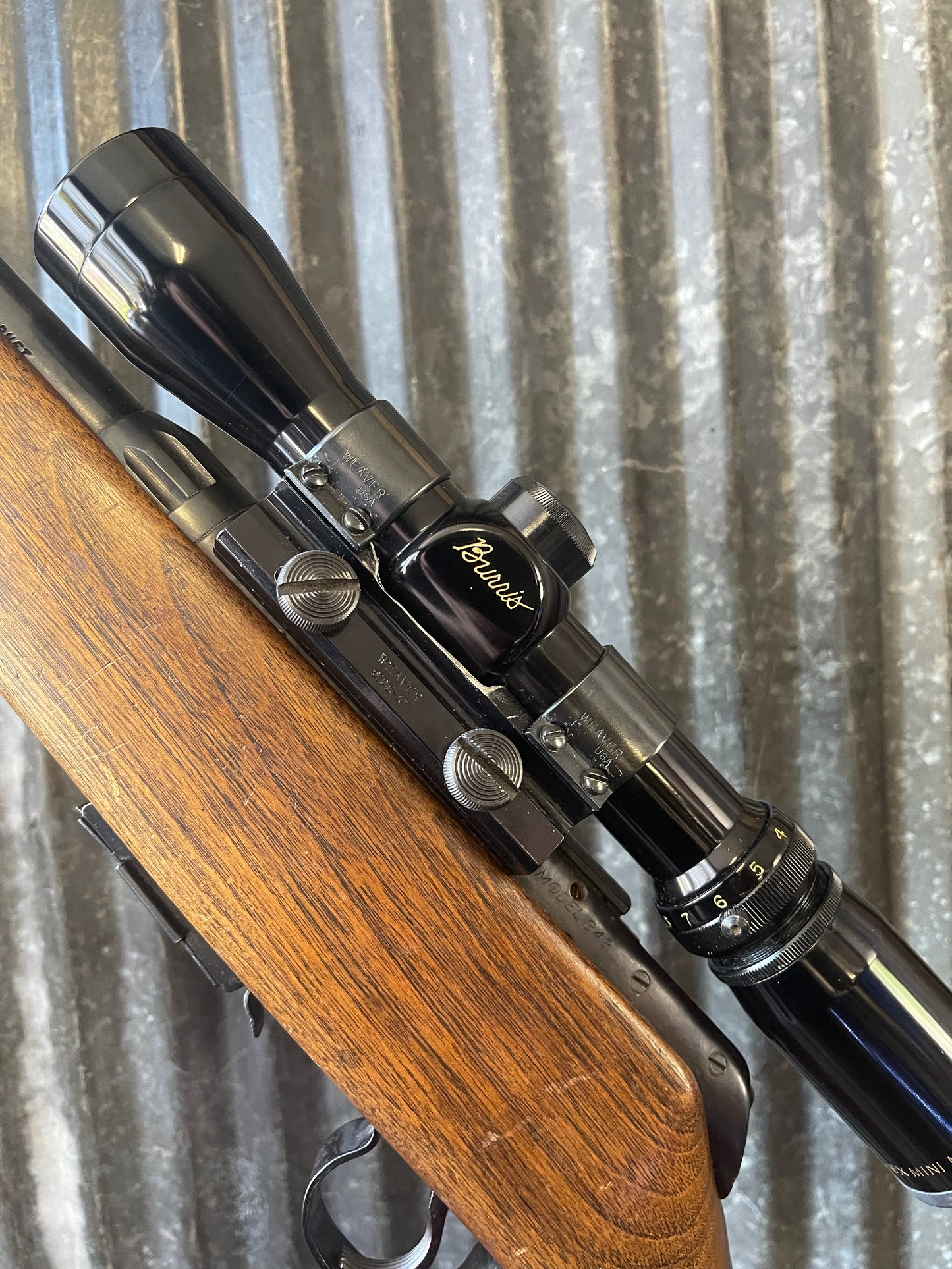 Savage Model 342 .22 Hornet Bolt Action Rifle w/ Burris 3-9x Scope