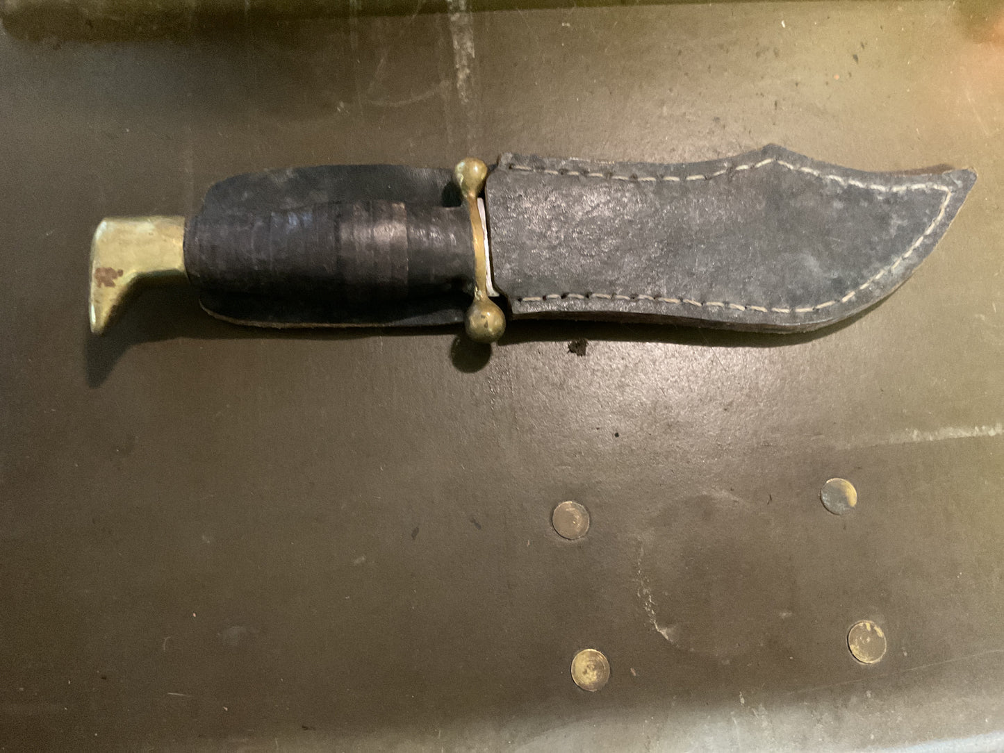 WWII Theatre Knife guard with gold balls