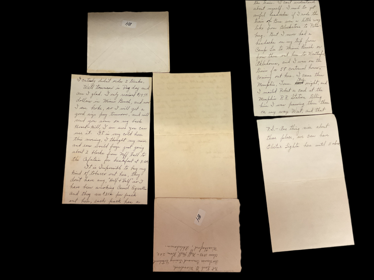 Air Mail From November 1942 (2) Letters same soldier