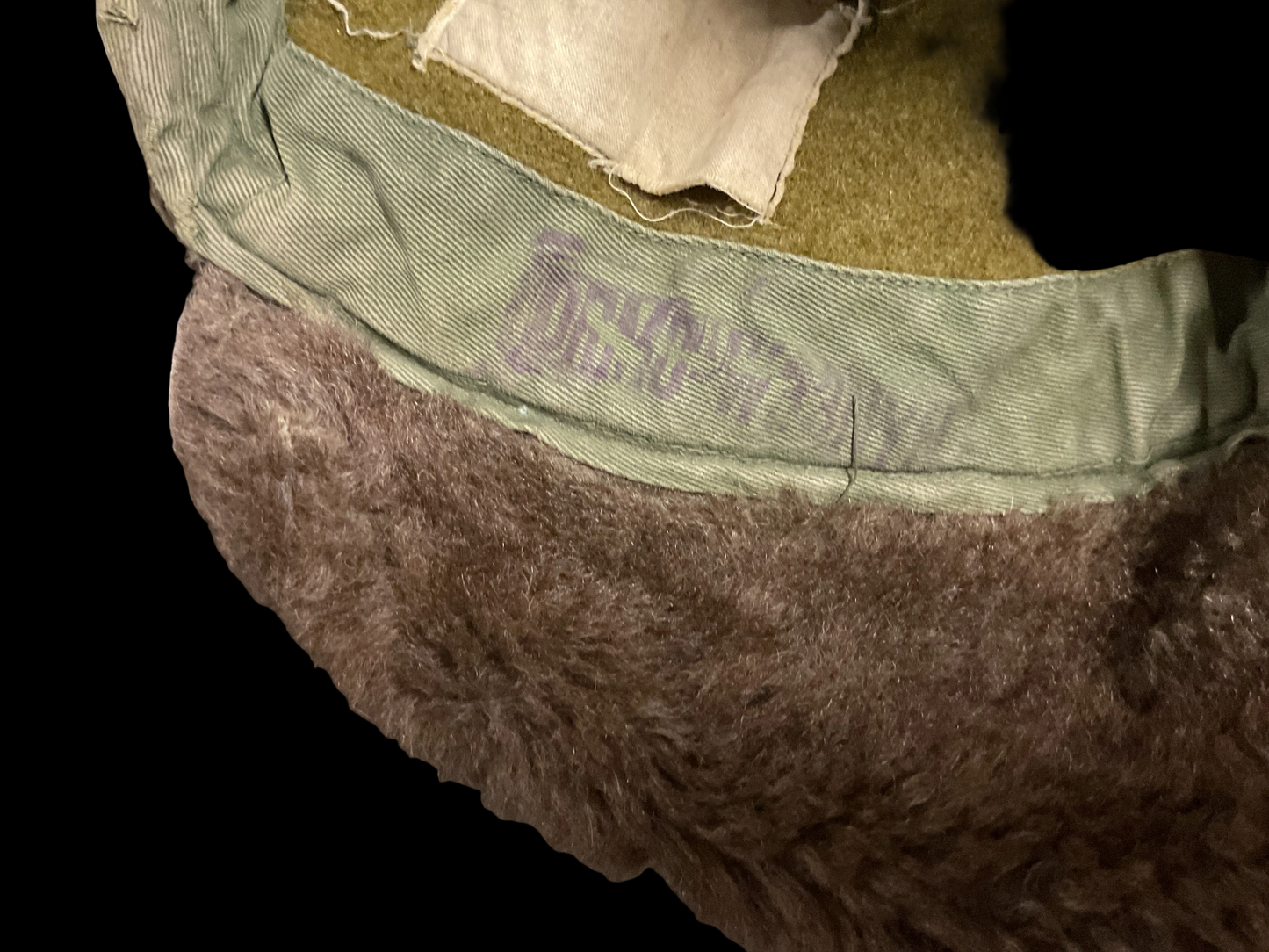 U.S. Army M1943-M1944 Winter Pile Cap WWII