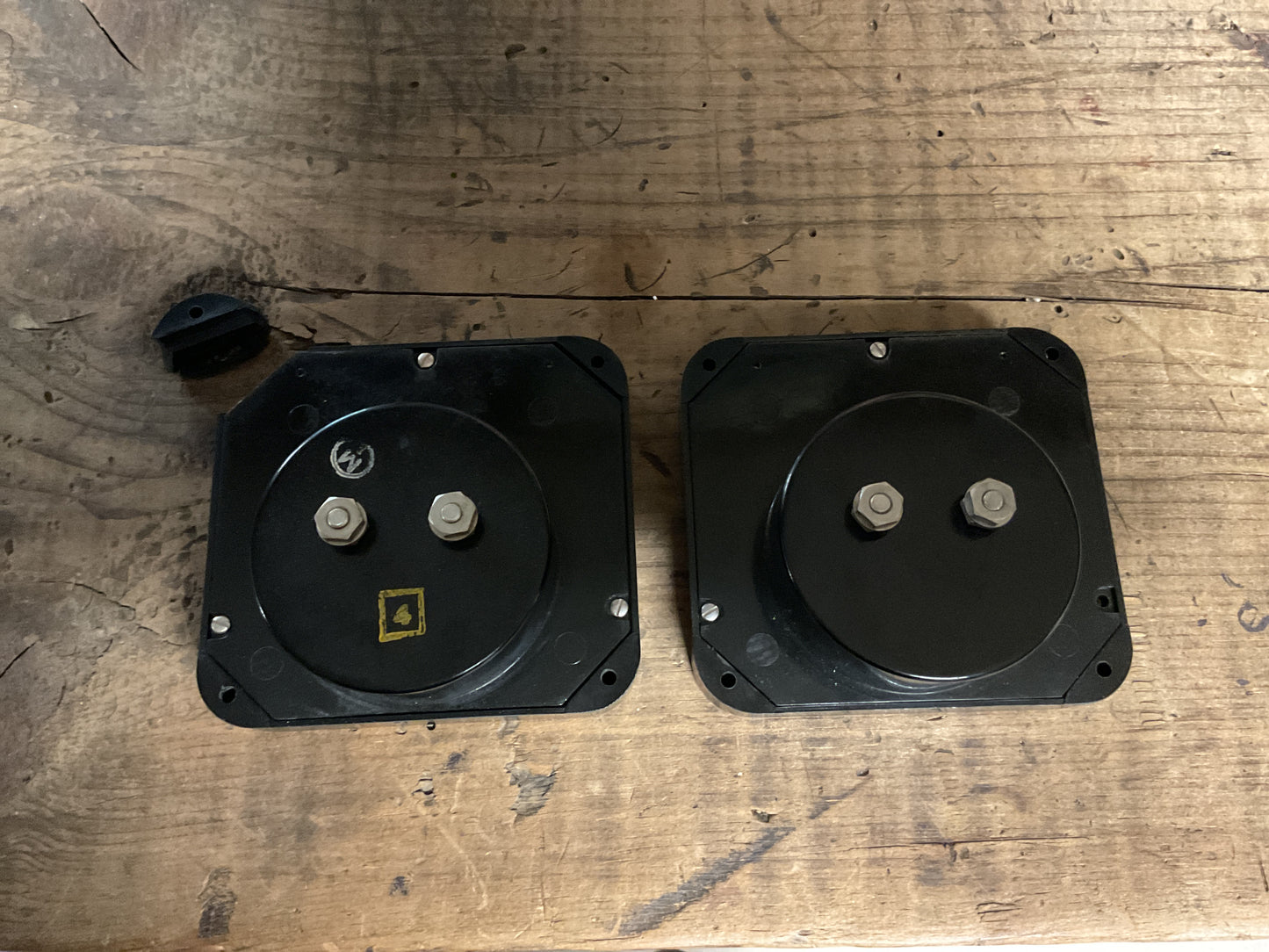 WWII U.S. Military Panel Meters-Output & Percent Modulation Gauges