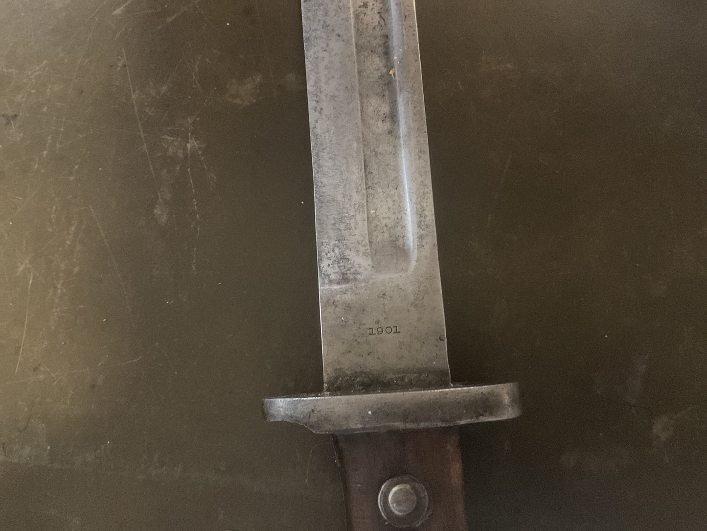 U.S. Model 1892 Krag Bayonet with Leather Scabbard