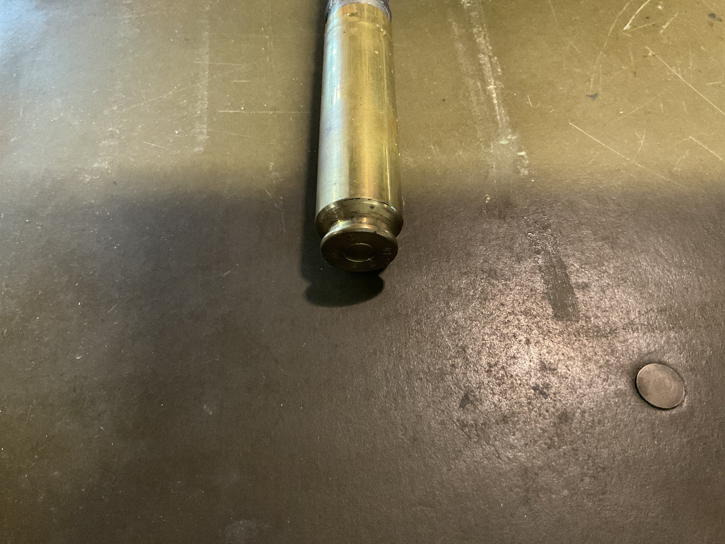 Inert 20x72mm RB Shell with Solid Steel Flat Nose Projectile