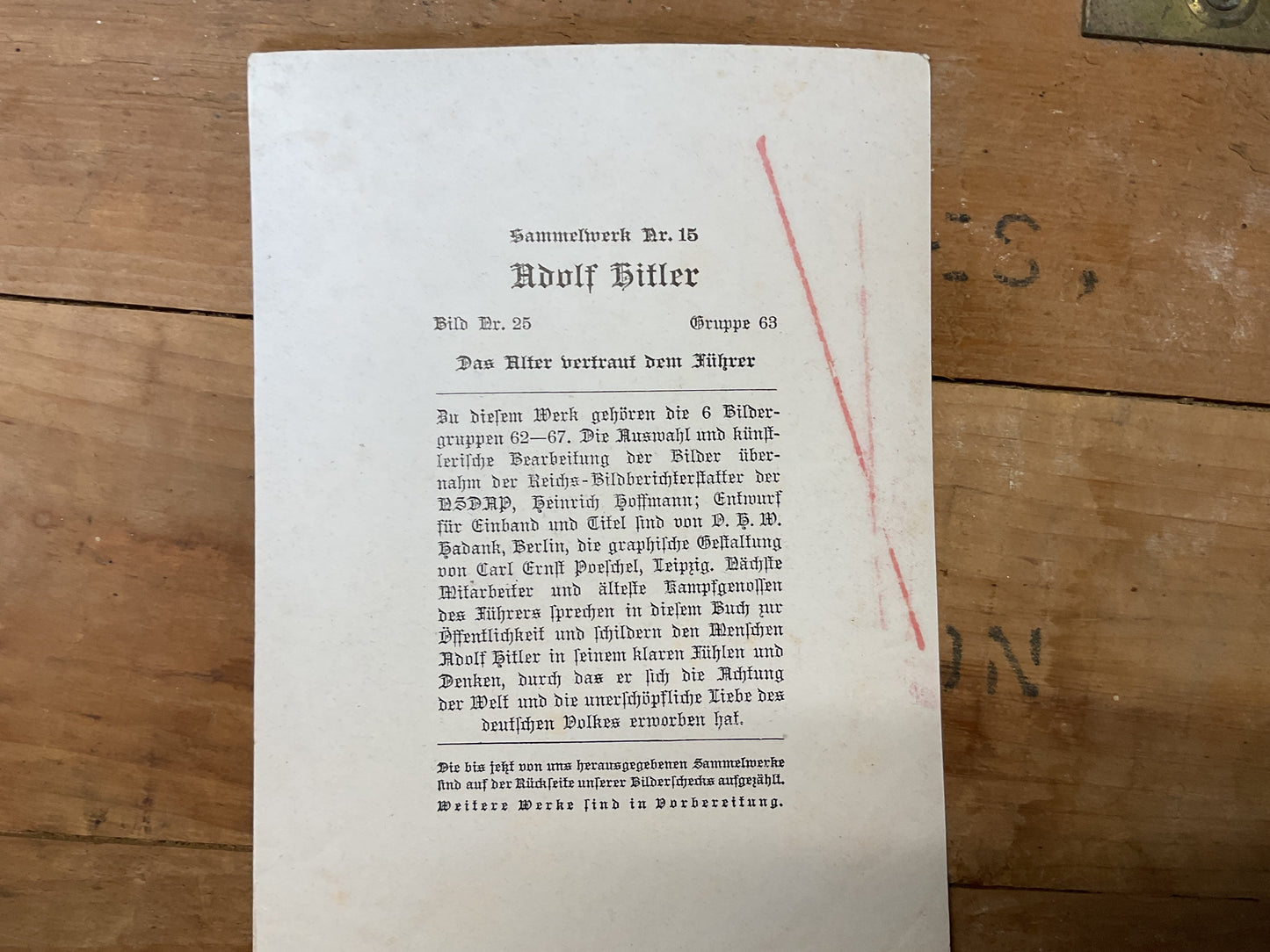 German propaganda card