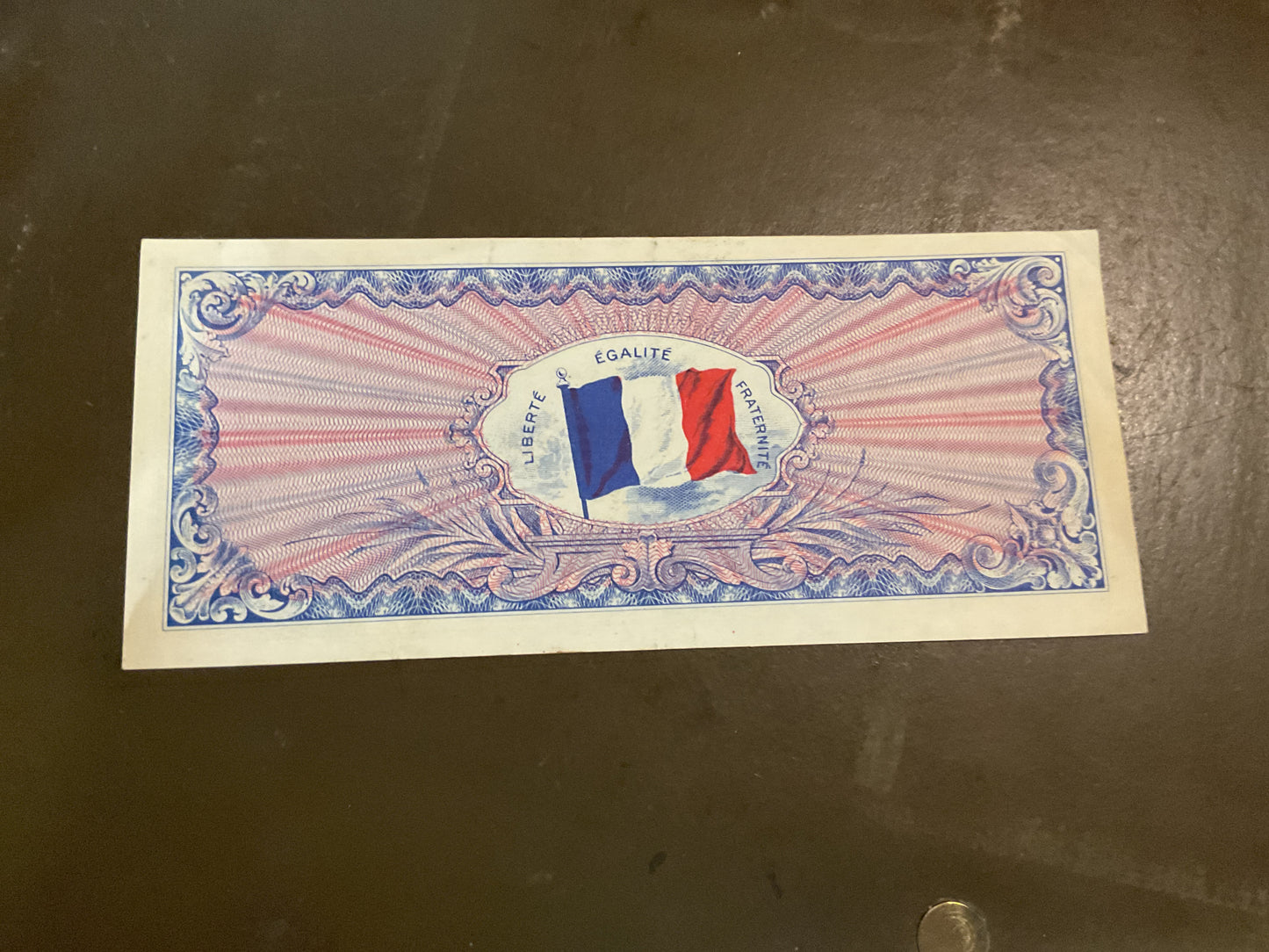 Nice 1944 France Allied Military Currency Banknote 100 Francs