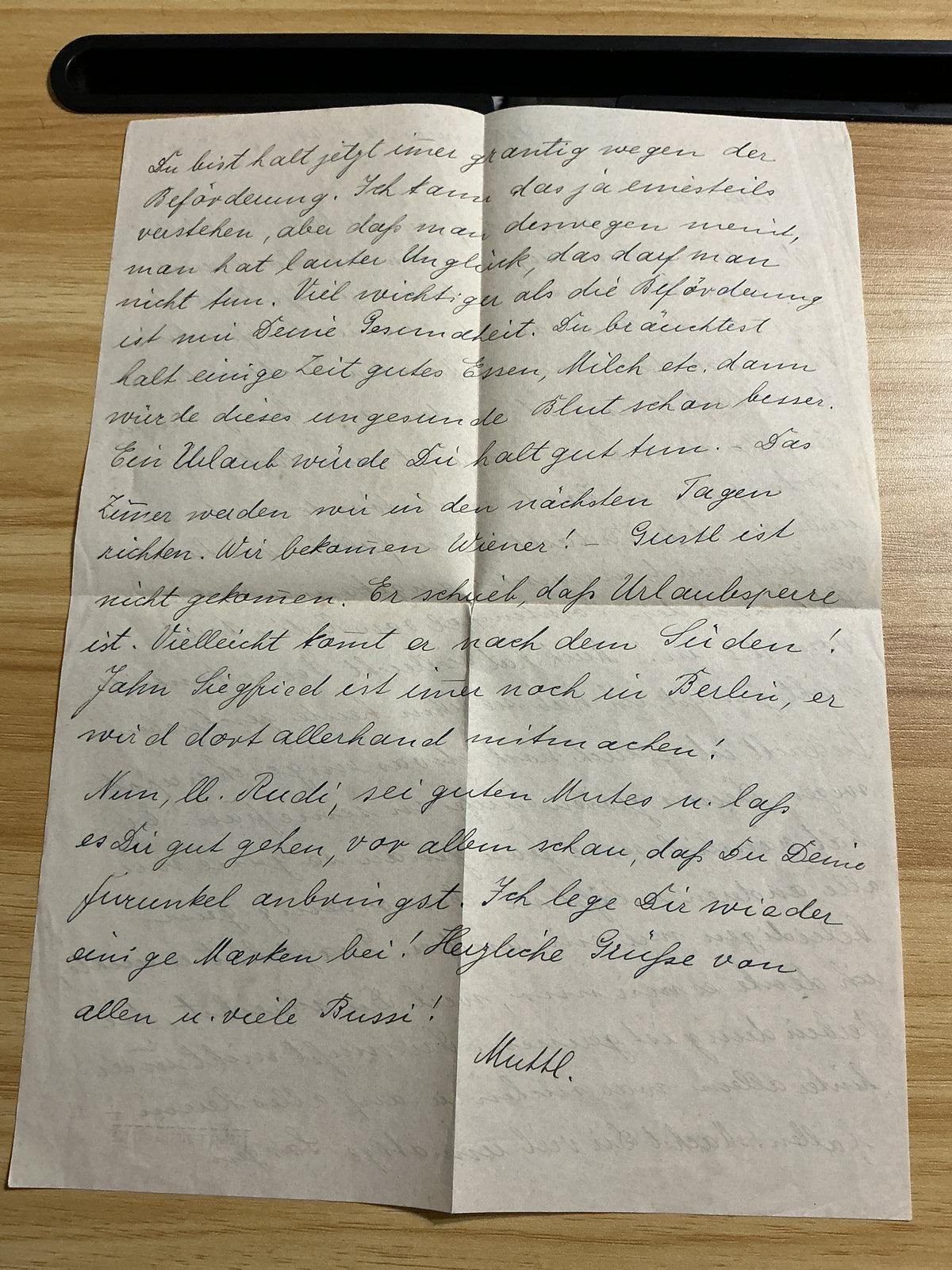 WWII German Feldpost Letter & Envelope-February 1944-Paratrooper School Address